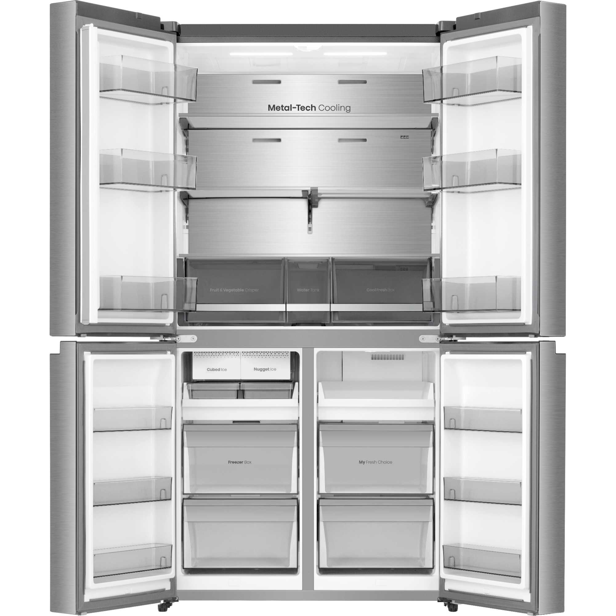 RQ5P640SYSD American Style 640L No Frost Fridge Freezer - Stainless Steel