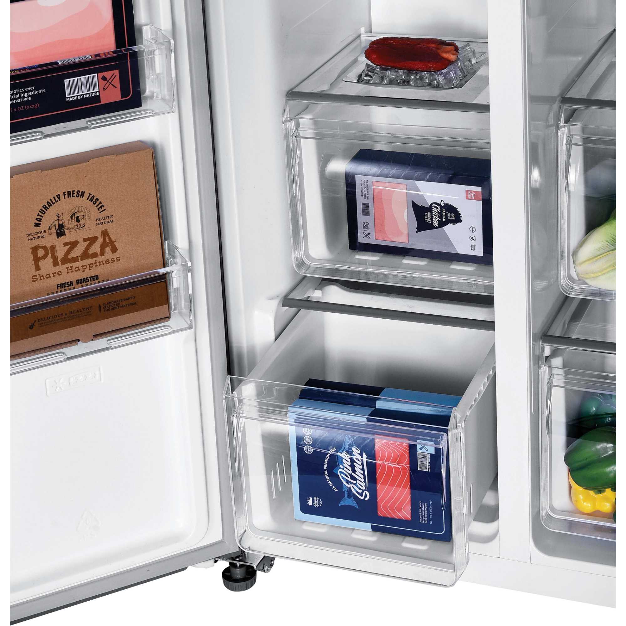 H-Fridge 500 Maxi American Style Fridge Freezer 60/40 Total No Frost - Stainless Steel - HHSBSO-6174XK-1
