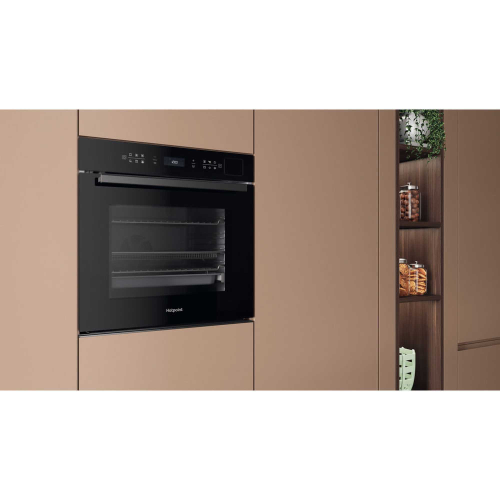 HOI6A8PT1SBUK Class 6 60cm Built-In Single Pyrolytic ActiveMultiflow Oven - Black