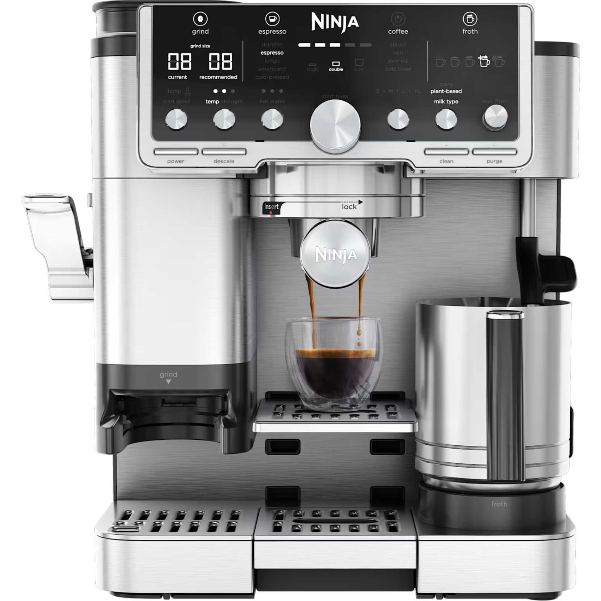 ES701UK Luxe Cafe Pro Series Coffee Machine - Stainless Steel