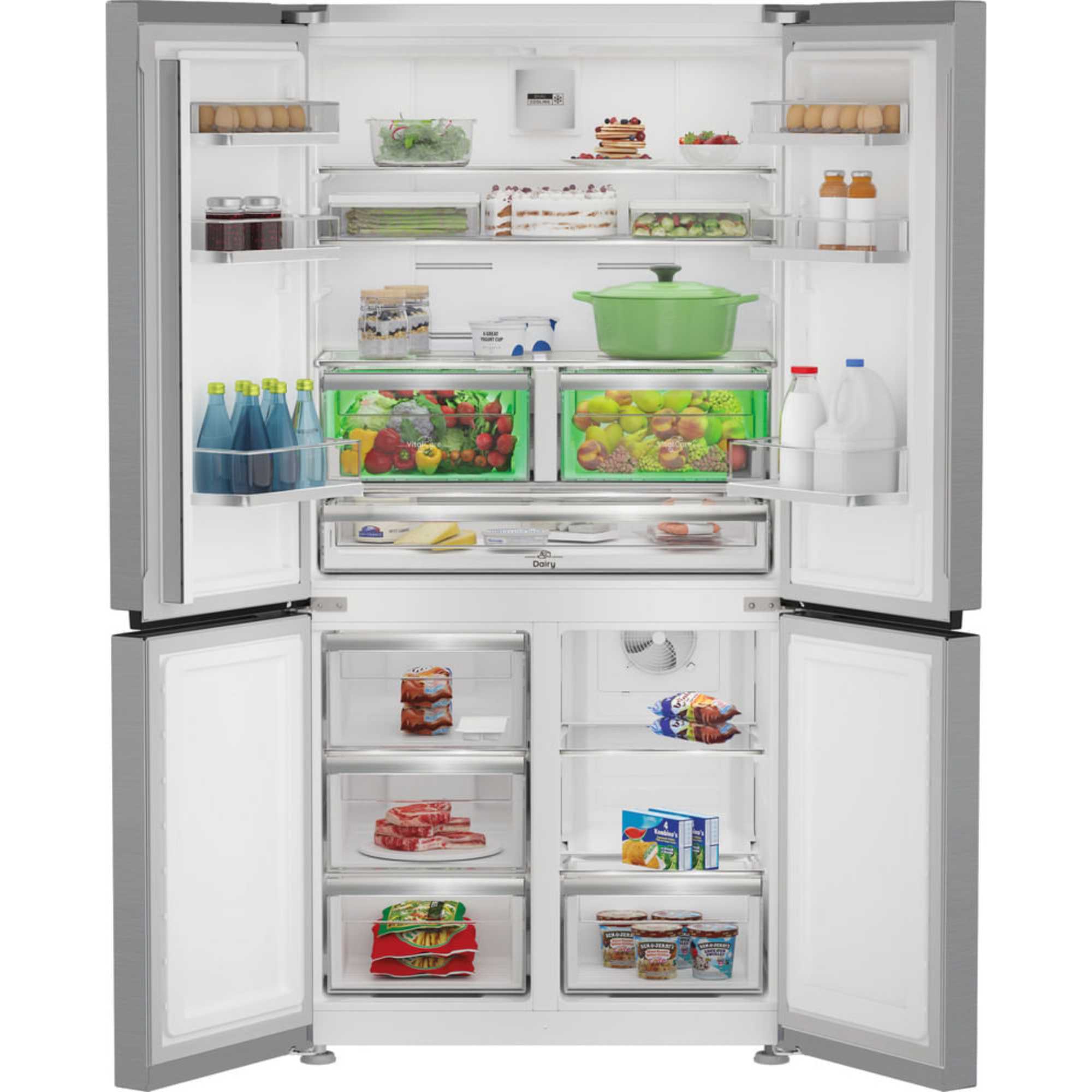 American Style Fridge Freezer 60/40 Dual No Frost - Inox - HPGF 6544 X4UK