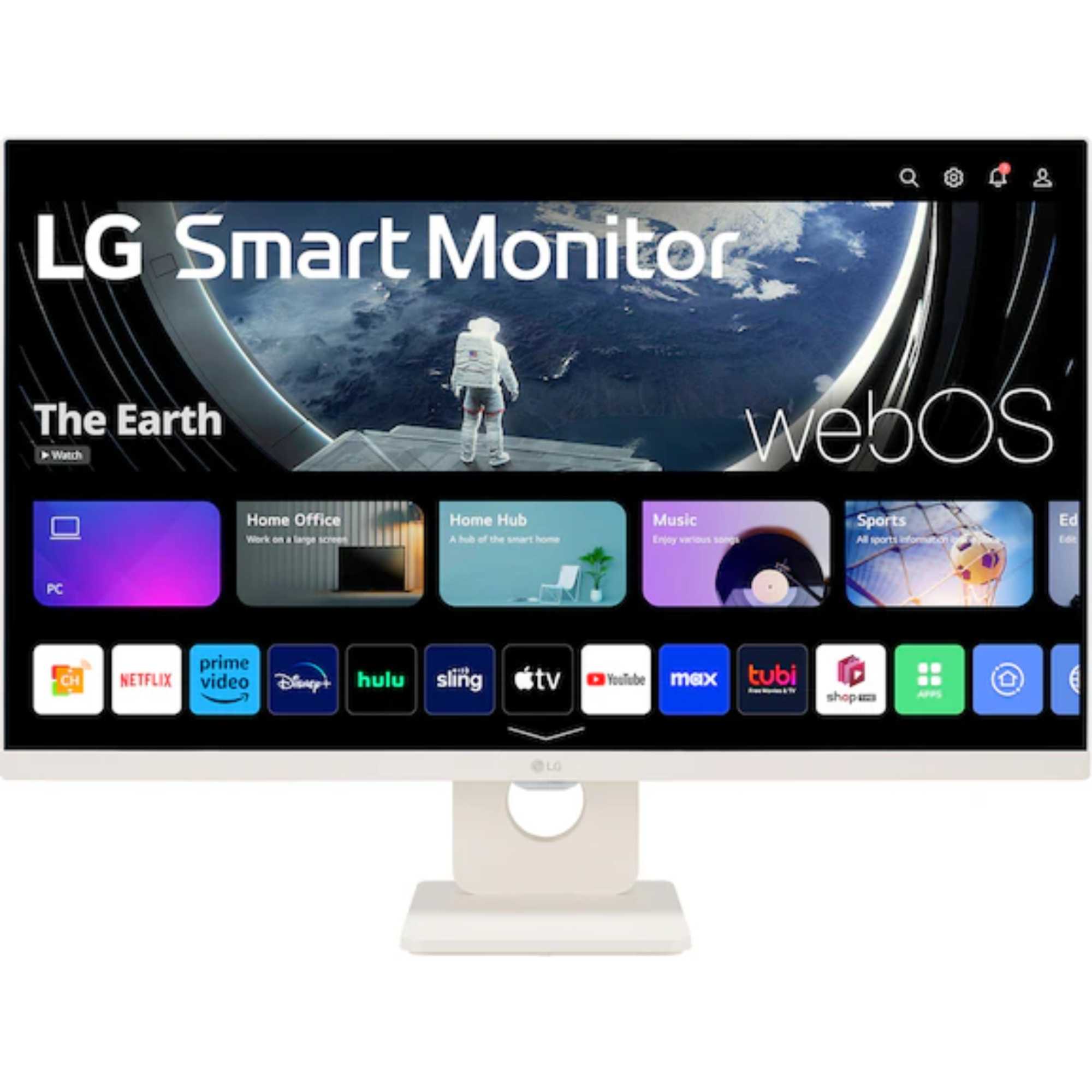 27U511SA-W 27" Full HD IPS Smart Monitor with webOS - White