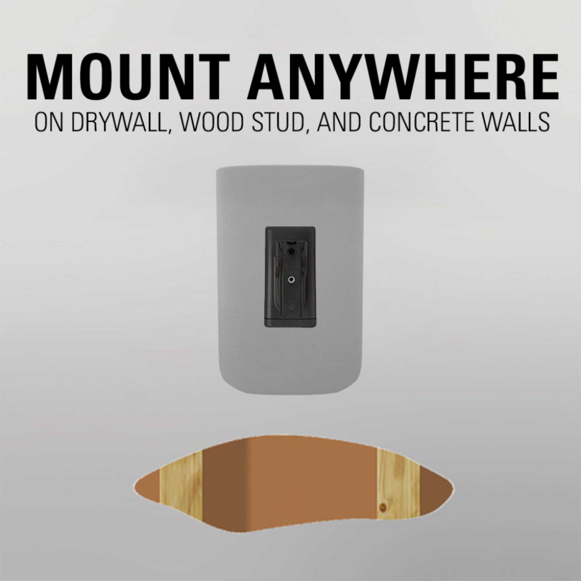 WSWMU2-B2 Speaker Wall Mounts for Bookshelf Speakers up to 4.5kg - Pair