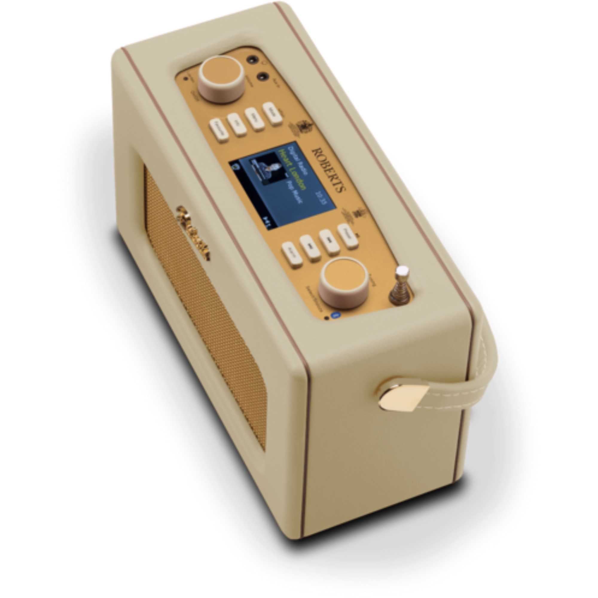 RD70PC 1950s Style Clock Radio - Pastel Cream