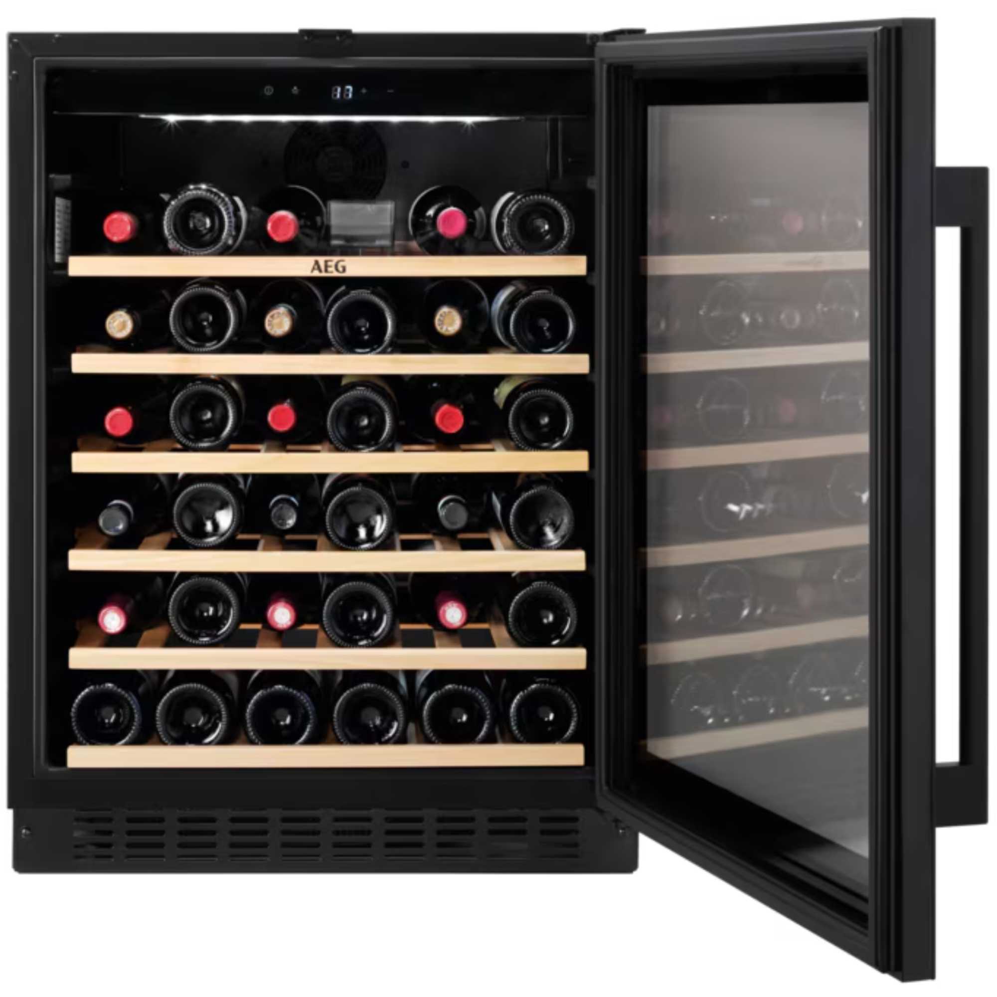 AWS4052B5B 5000 Integrated Under Counter 145L Wine Cooler - Black