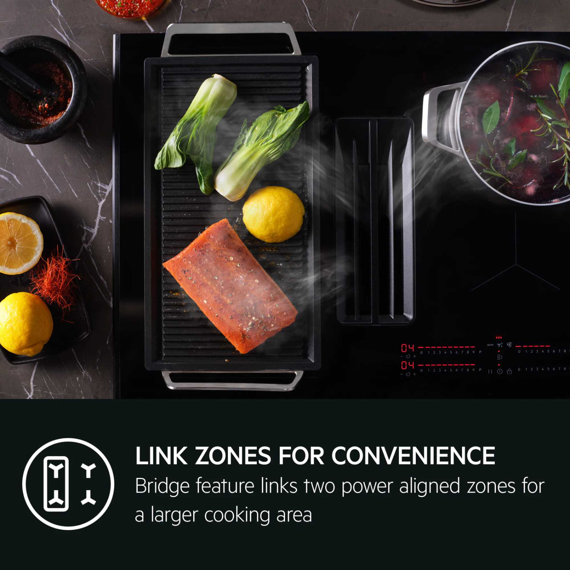 TCH74B01CB 6000 70cm Induction Extractor Hob