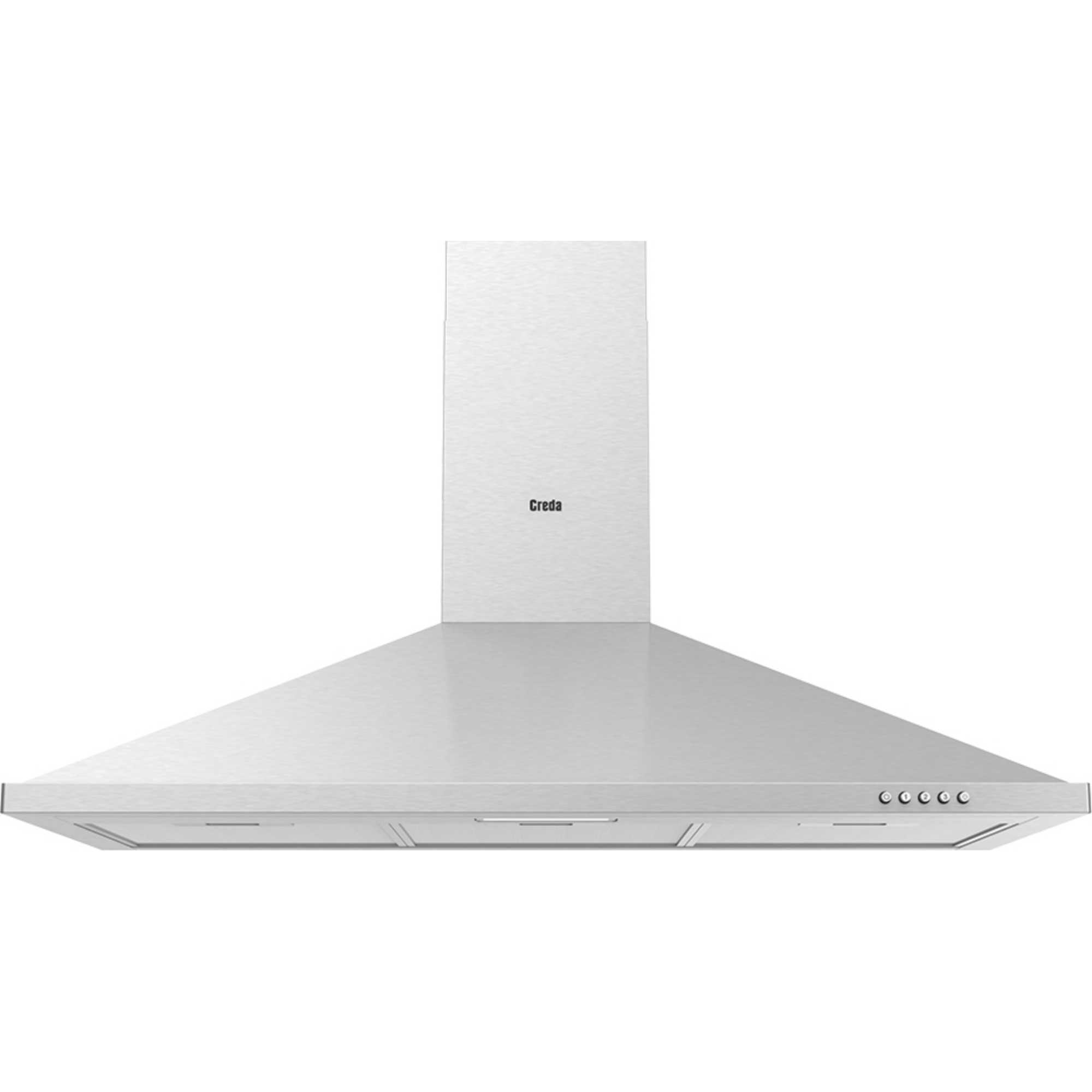 C90CH 90cm Pyramid Chimney Hood - Stainless Steel