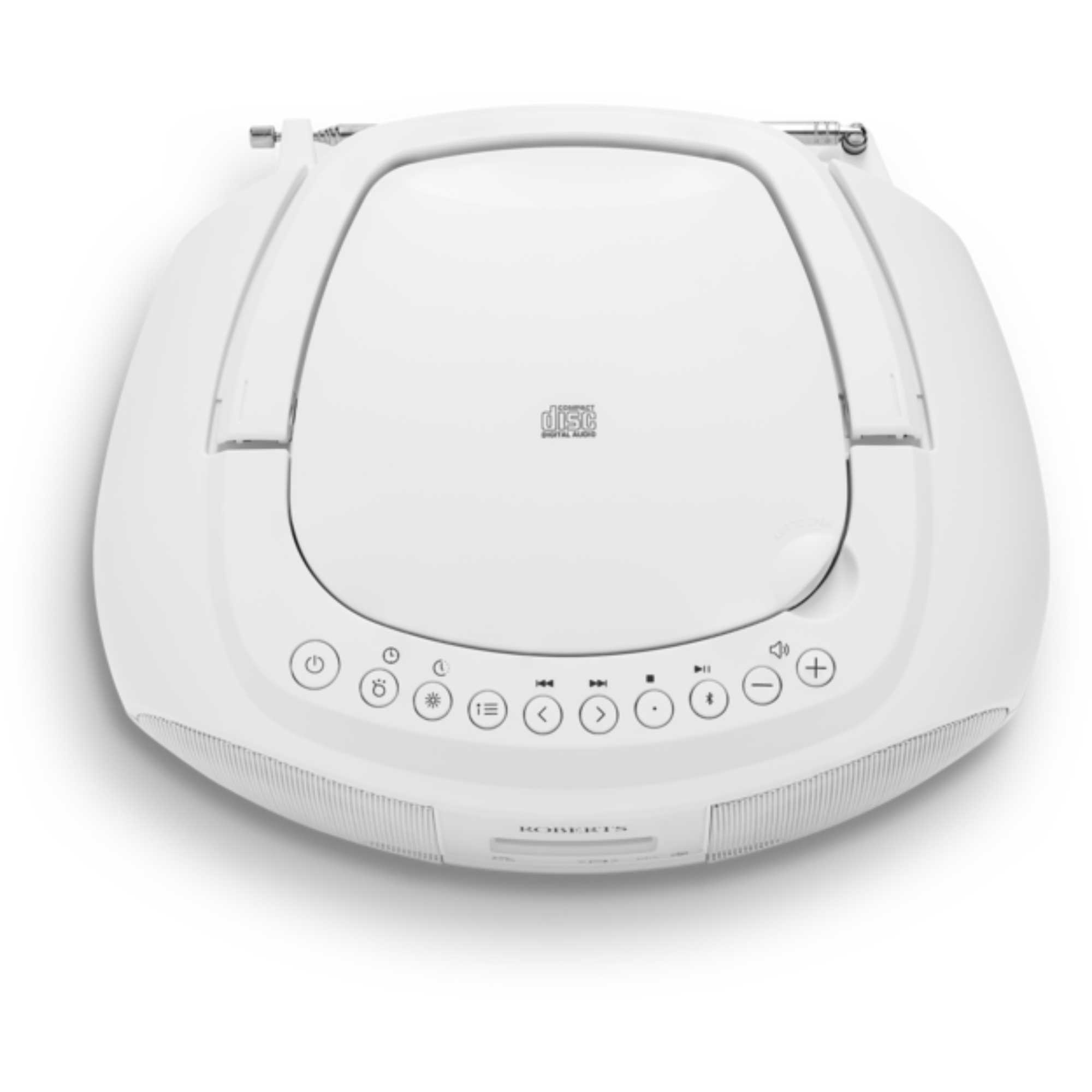 Zoombox 4 DAB/FM CD Bluetooth Portable Boombox - White
