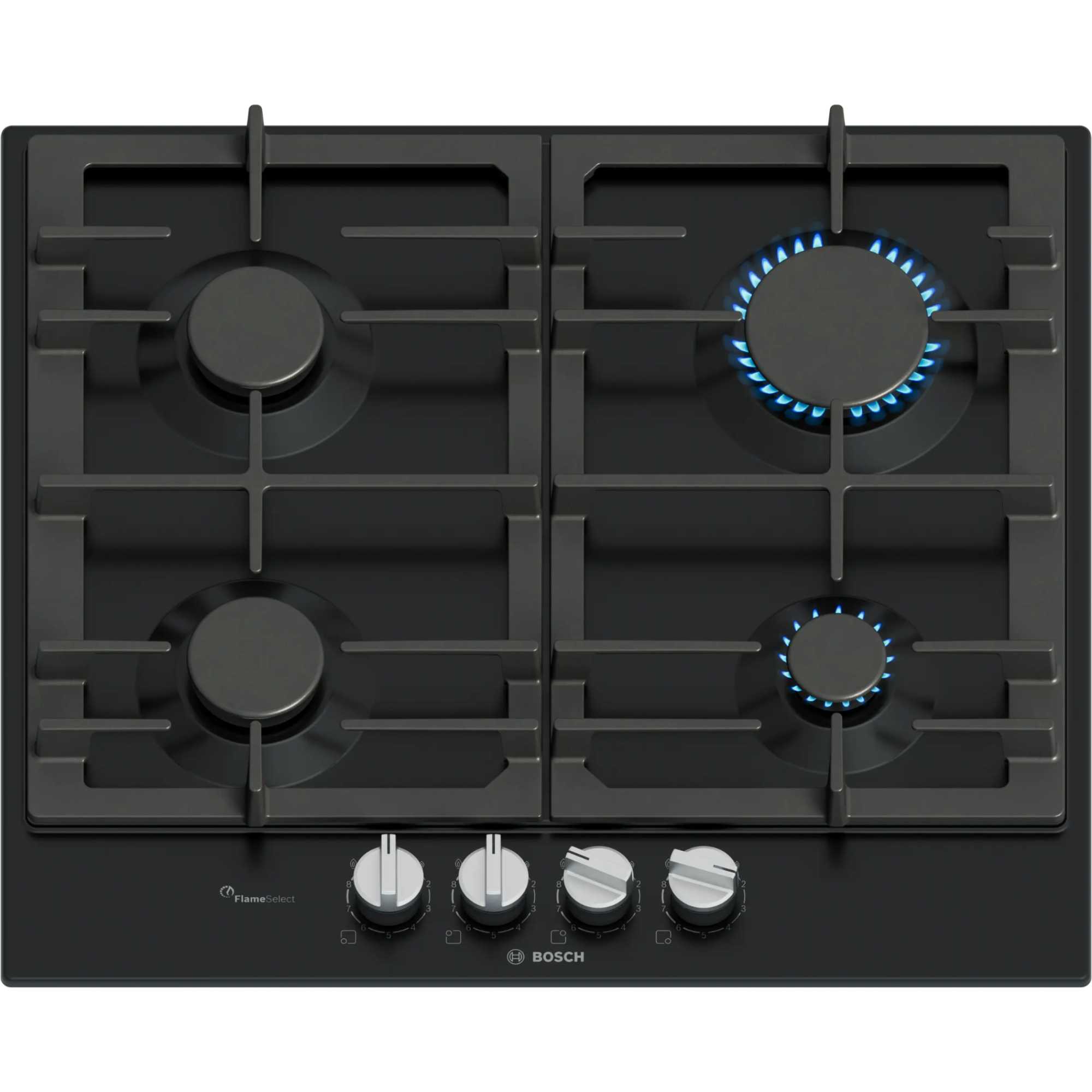 PCP6A6I90 Series 6 4 Burner 60cm Gas Hob - Black