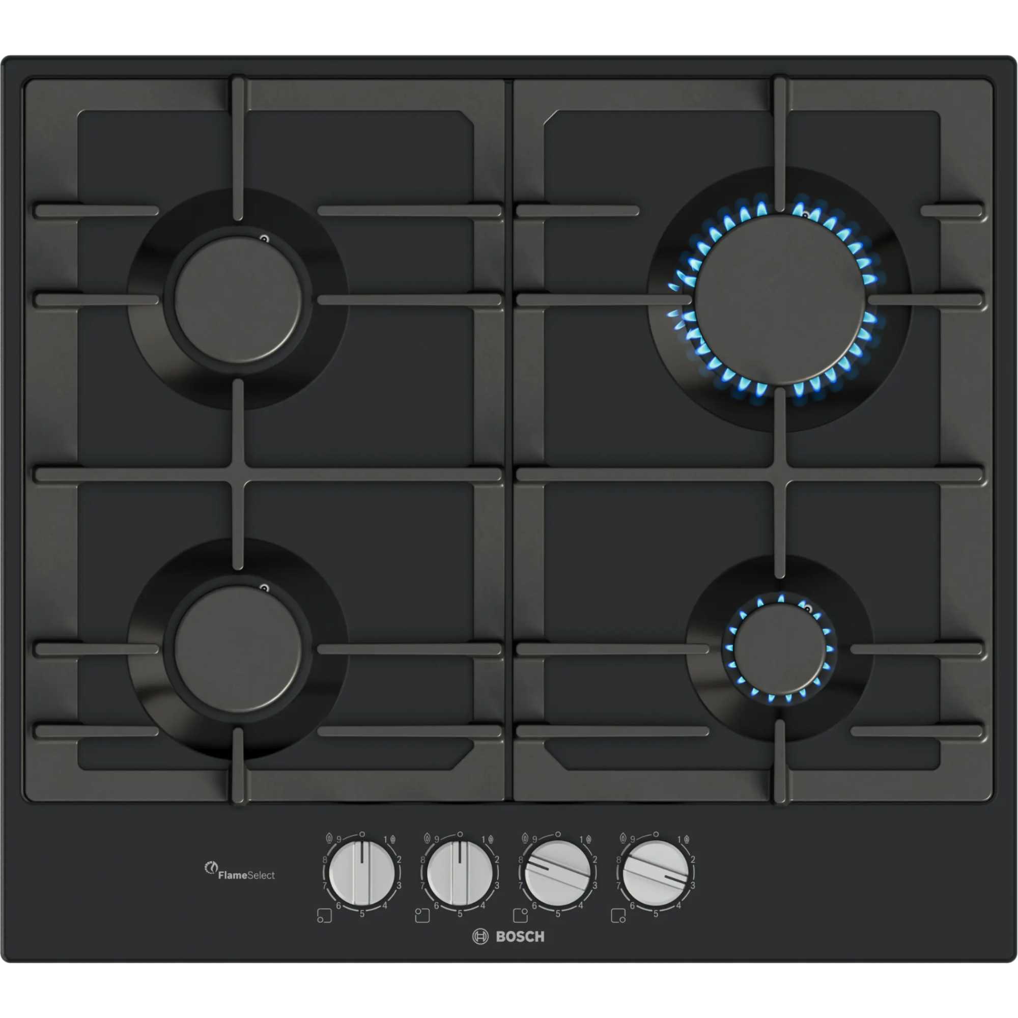 PCP6A6I90 Series 6 4 Burner 60cm Gas Hob - Black