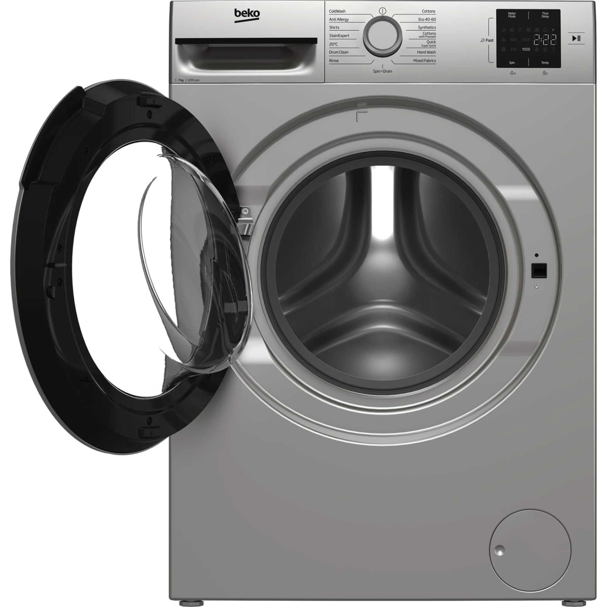 BM1WT3721S 1200rpm 7kg Washing Machine with Quick Wash - Silver