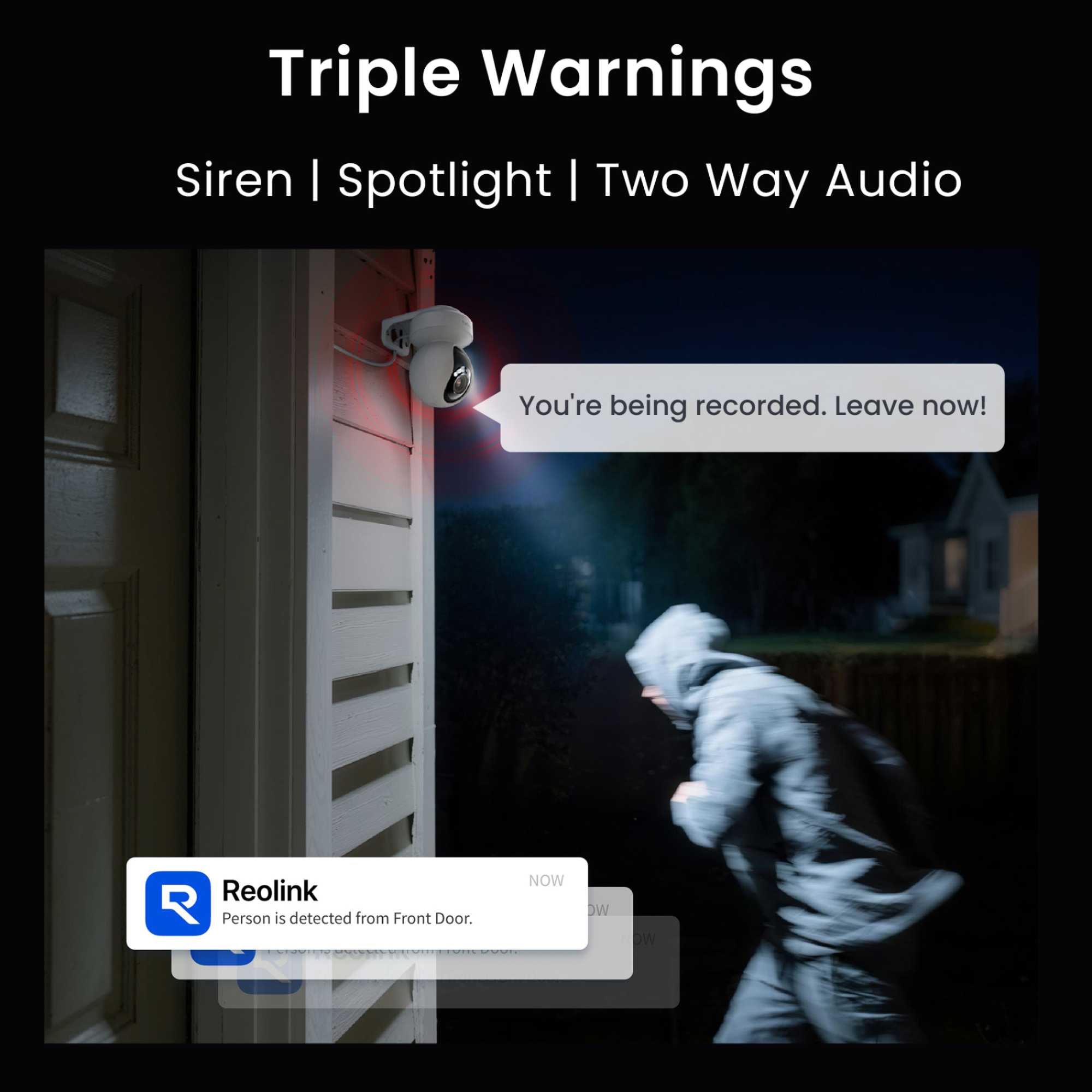 E Series 2K+ PTZ Auto Track WiFi Outdoor Security Camera + 64GB