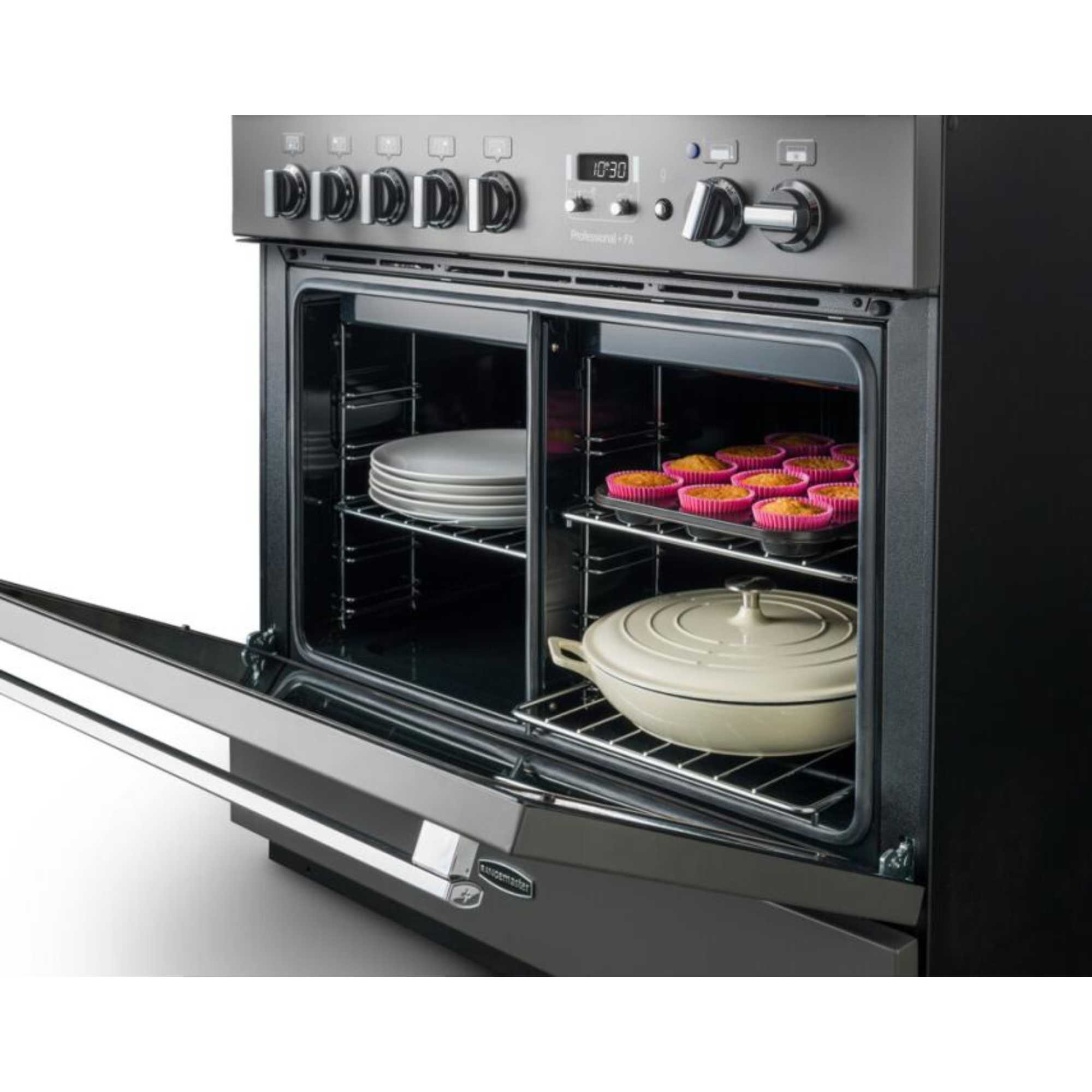 Professional+ FX 90 90cm Dual Fuel Range Cooker - PROP90FXDFFSS/C