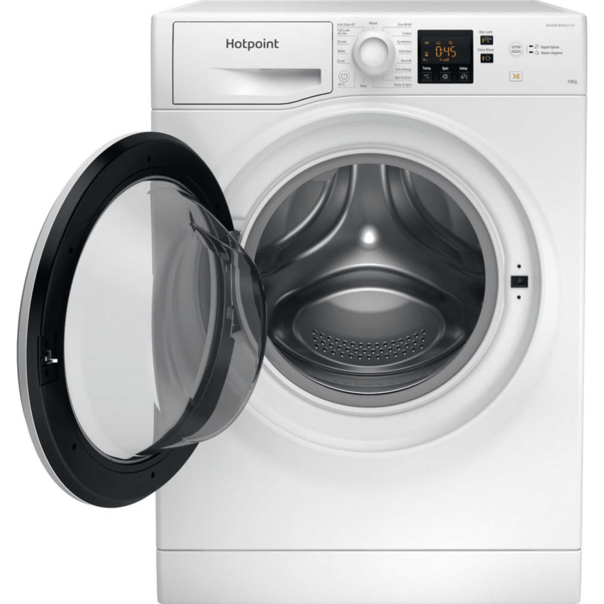 Anti-Stain 10kg 1400rpm Washing Machine - NSWM 1046 W UK