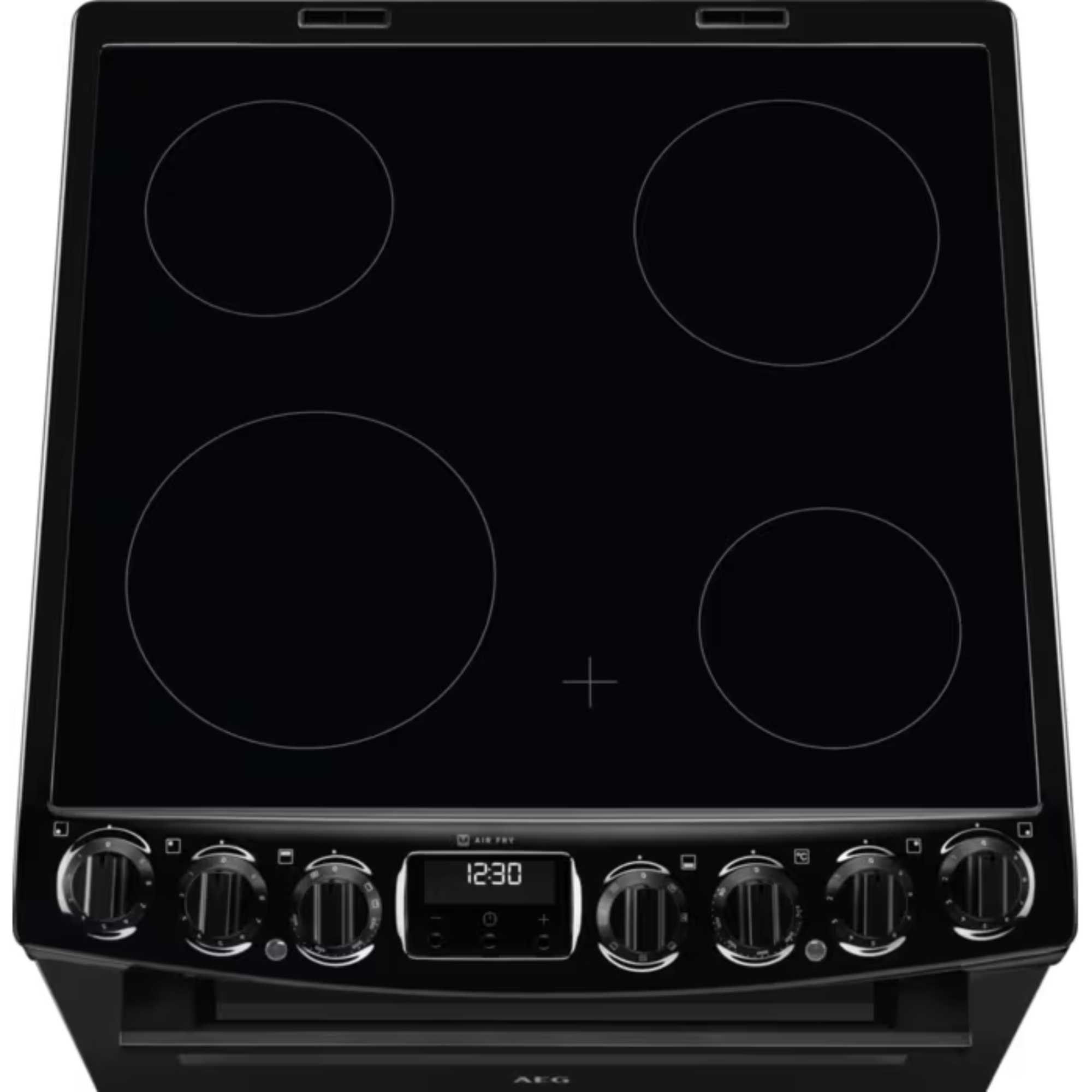 6000 SteamBake 60cm Electric Double Oven Cooker - CCX6740ACB
