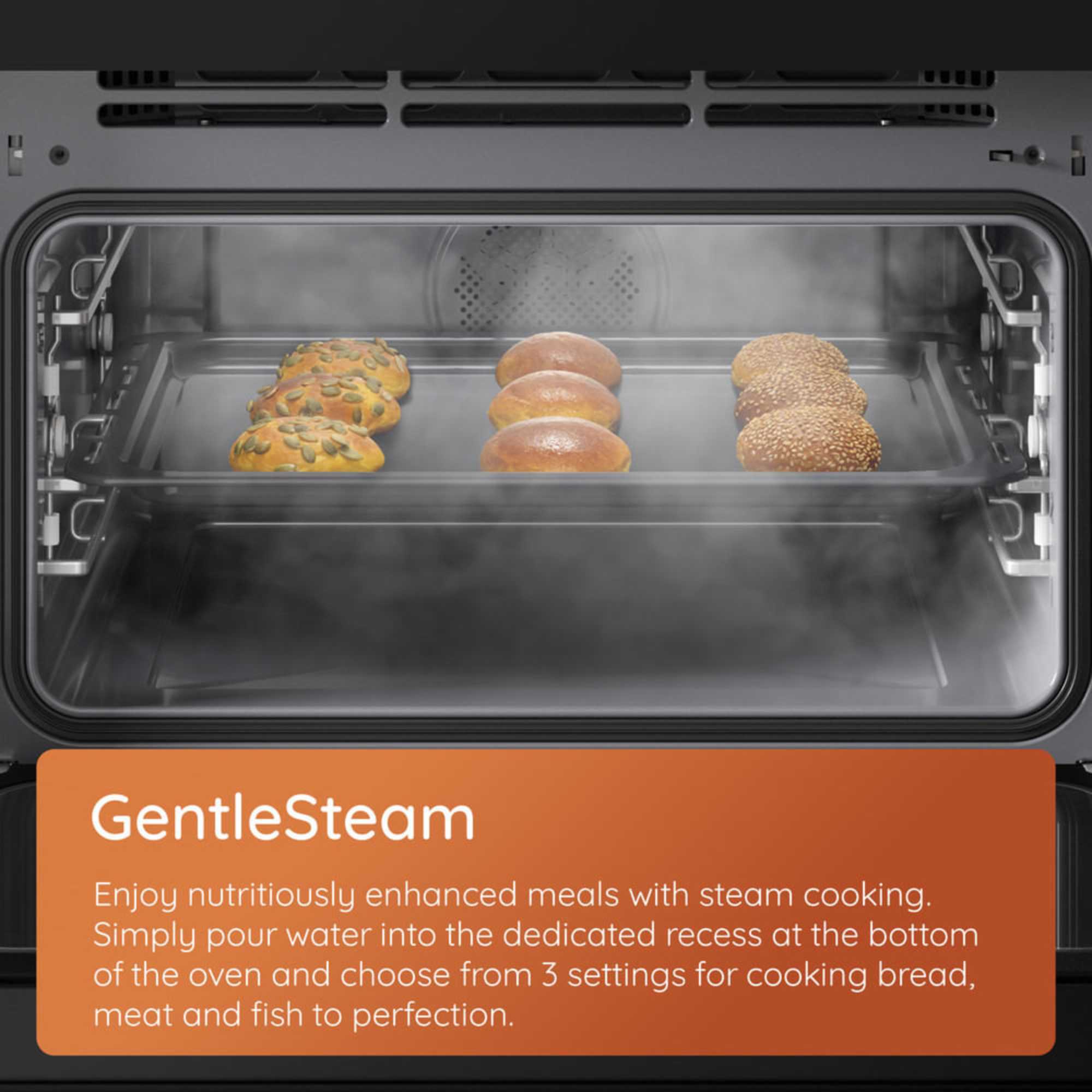 HCW6O7HTSXUK Class 6 Compact Oven with Microwave & Cook 3 - Stainless Steel