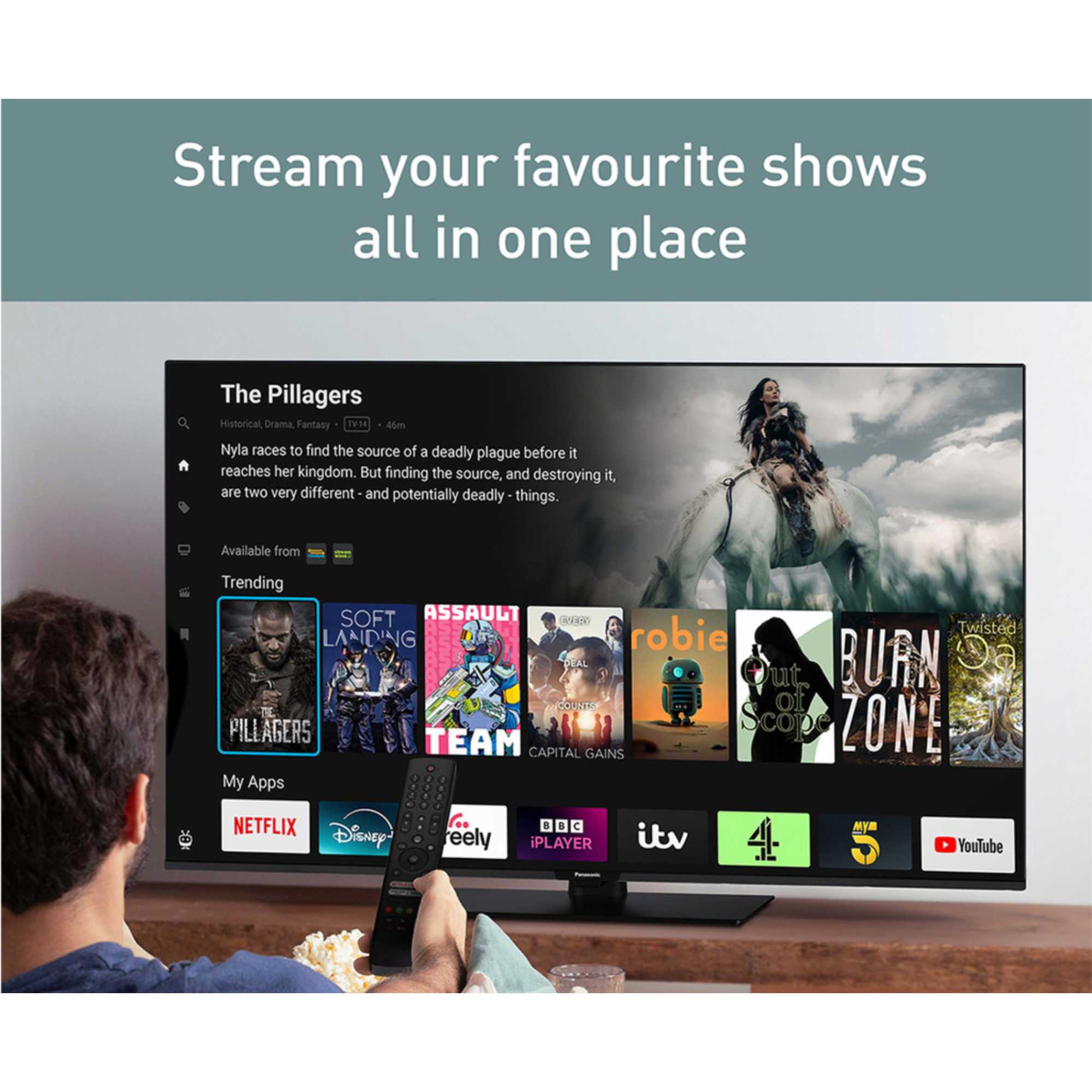 W61AEY 43" 4K Ultra HD LED HDR Smart TV - TB-43W61AEY