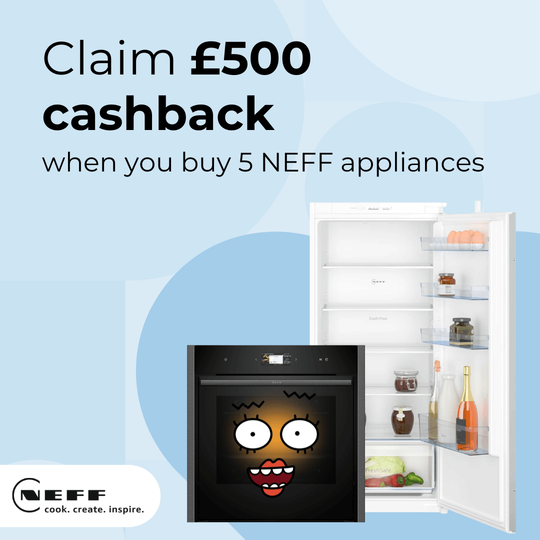 Claim £500 cashback on 5 Neff appliances