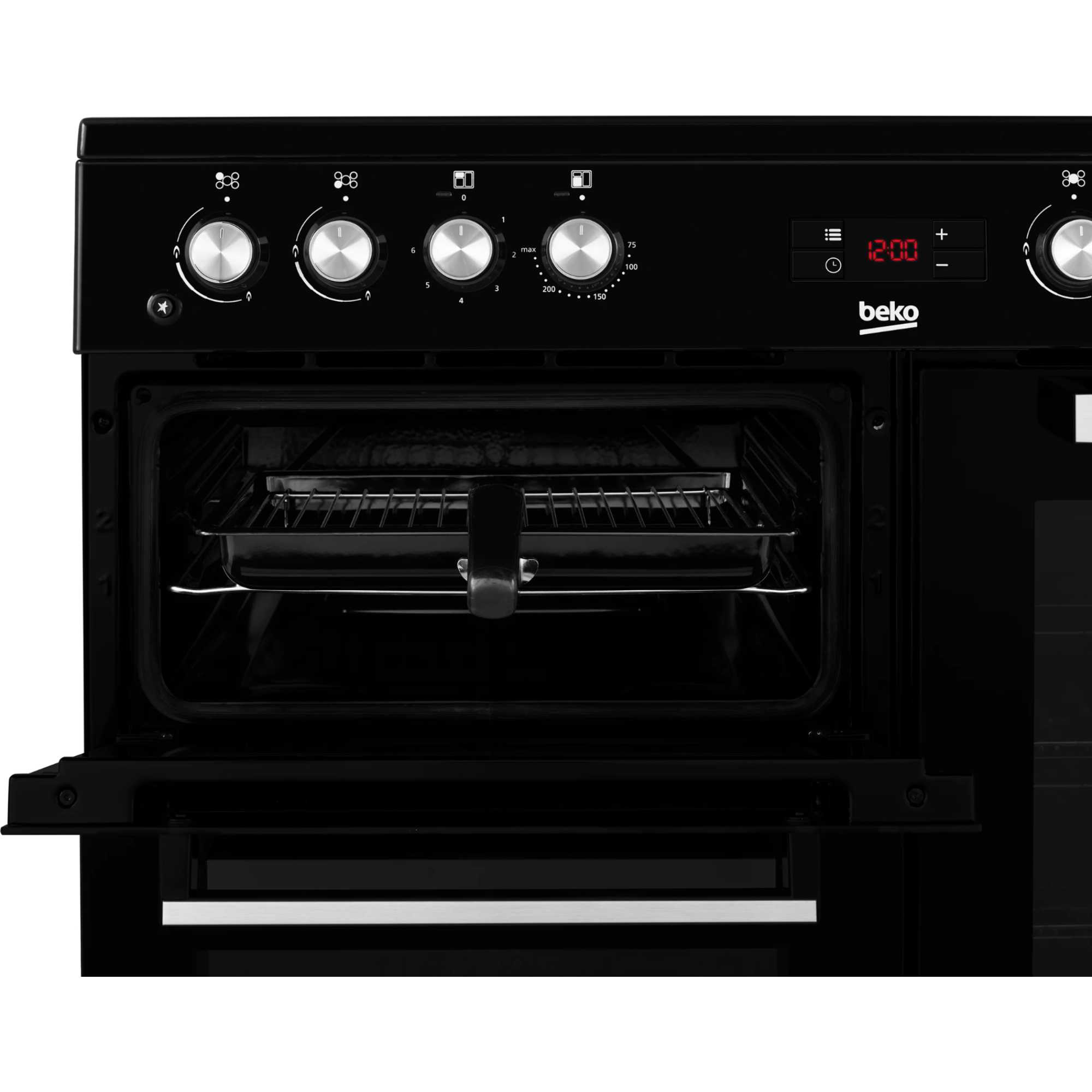 90cm Double Oven Range Cooker with 5 Burner Gas Hob - KDVF90K