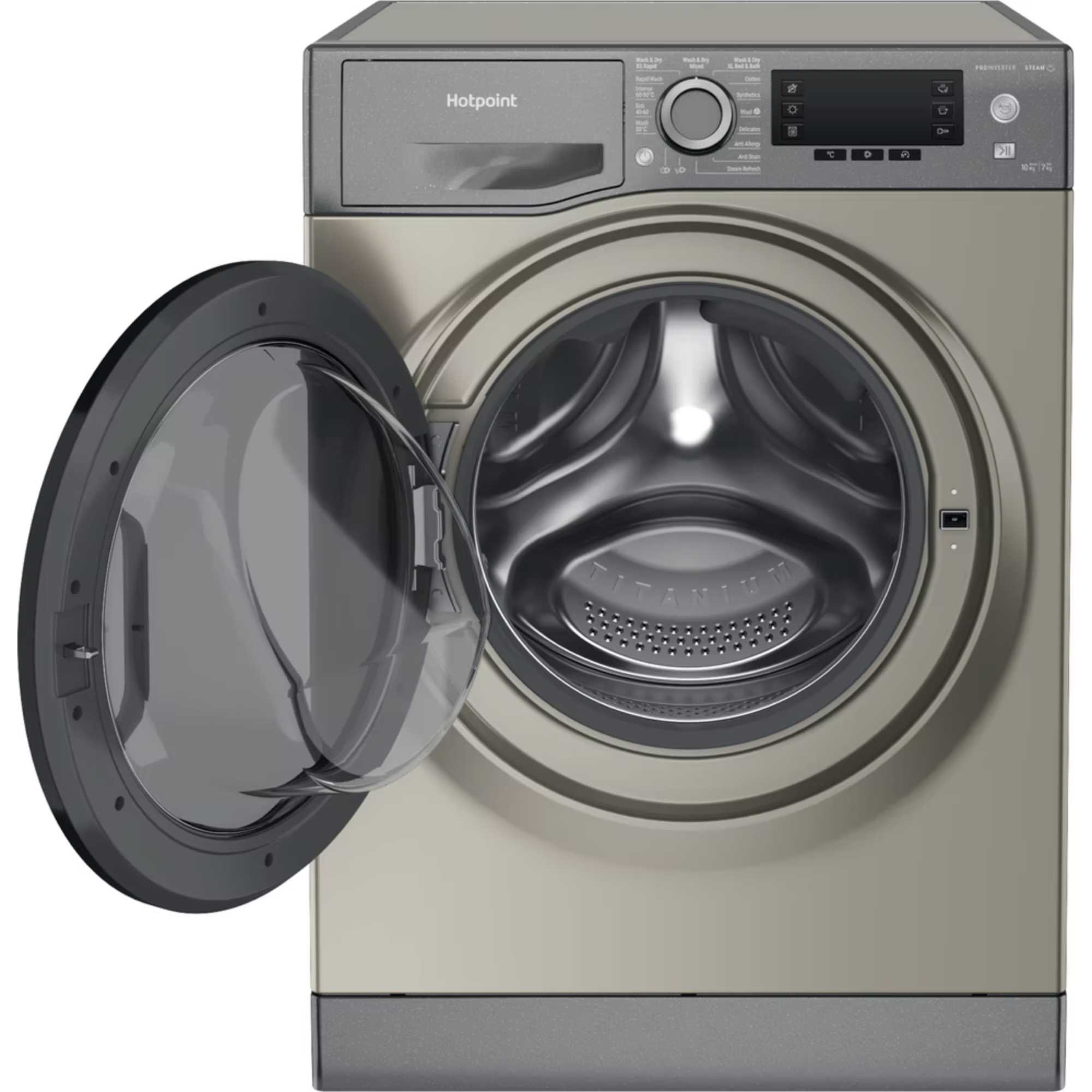 NDD 10748 GDA UK 10kg Wash 7kg Dry 1400rpm Washer Dryer - Graphite