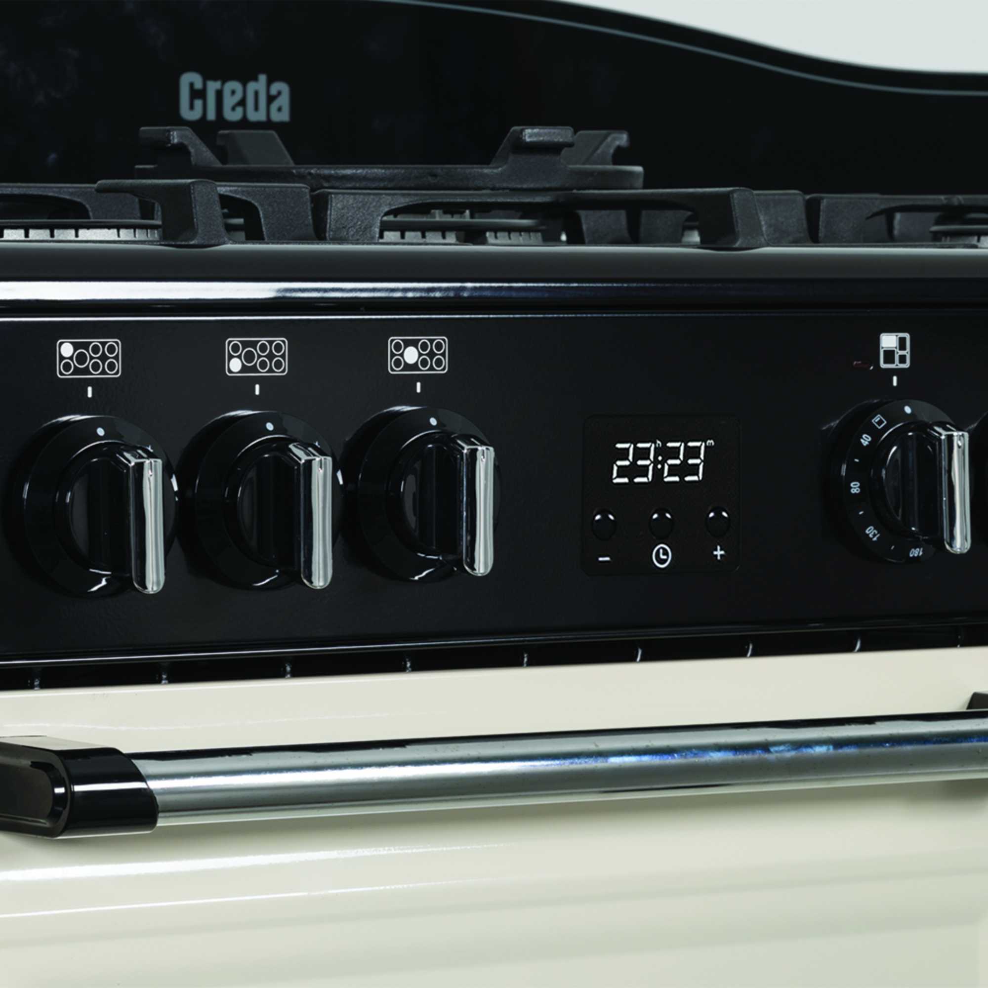 C100RCDFT 1000mm Dual Fuel Range Cooker with Wok Burner - Cream