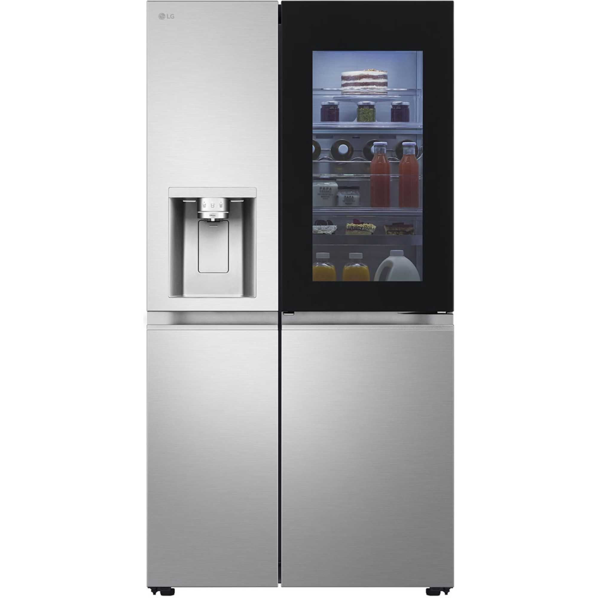 GSXE91BSAD 628L Door-In-Door American Style Fridge Freezer - Silver