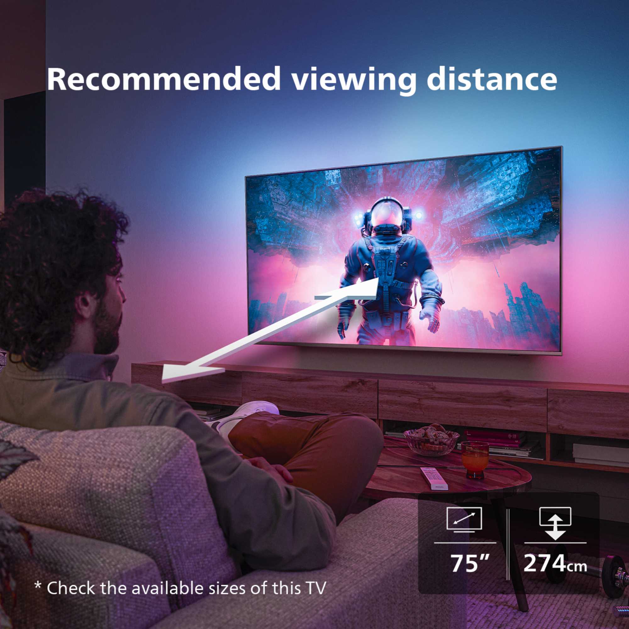 Philips 75PUS8909-12 75" The One 4K Ambilight LED TV 120Hz Refresh Rate ...