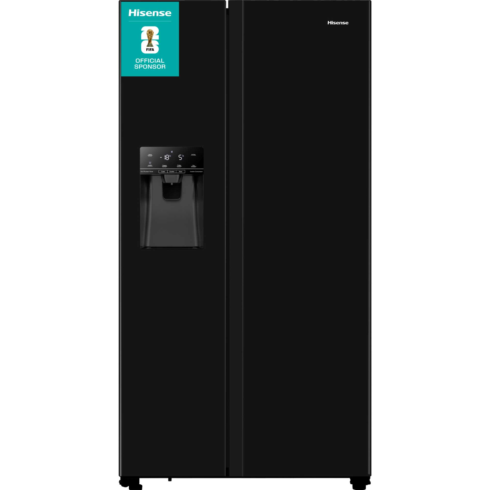American Style Fridge Freezer 50/50 Total No Frost - Black - RS694N4TBE