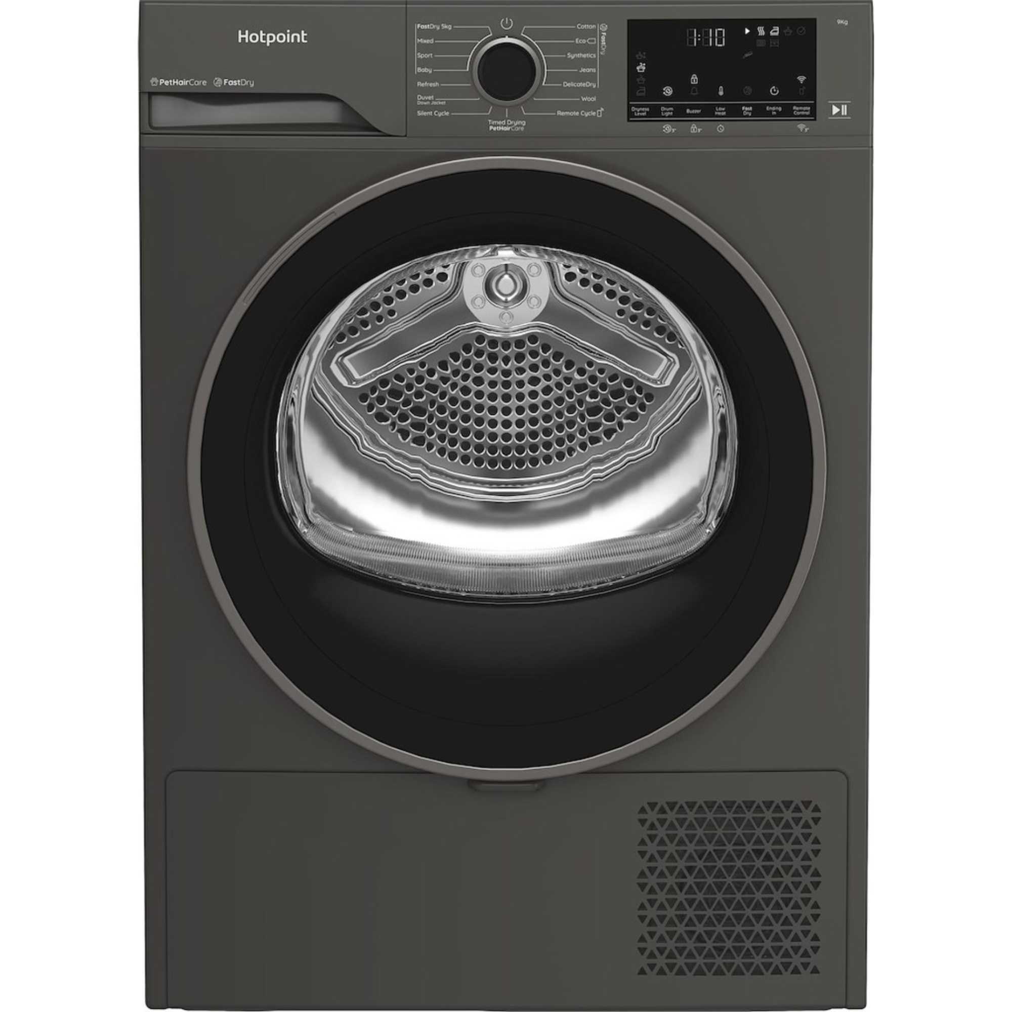C HD 94M GBS UK 9kg Heat Pump Tumble Dryer - Grey