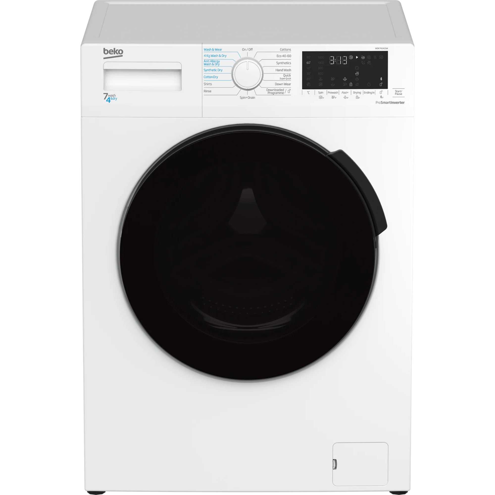 WDK742421W 7kg + 4kg 1200rpm Washer Dryer with Sensor Cycles - White