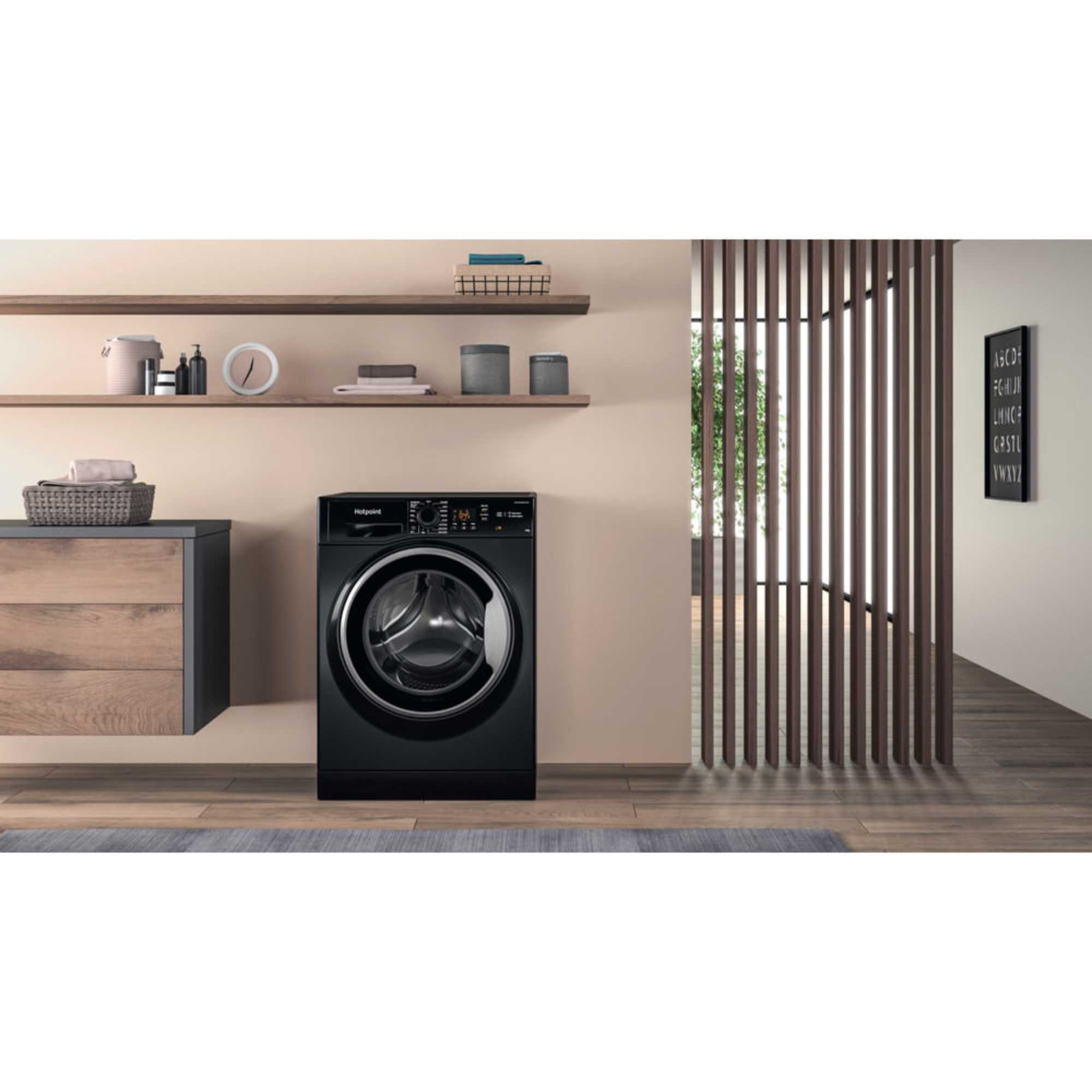 Anti-Stain 10kg 1400rpm Washing Machine - NSWM 1046 BS UK