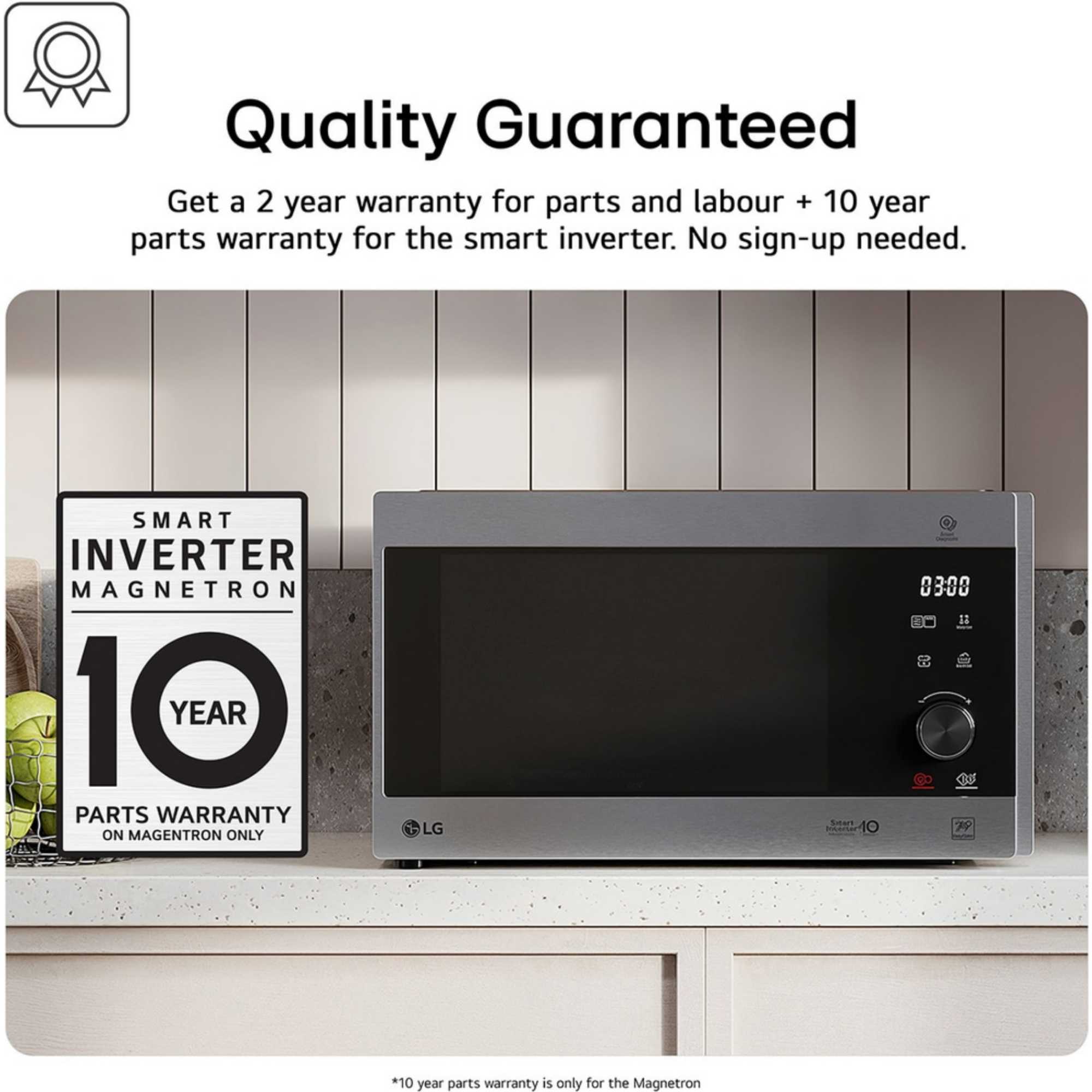 MH6336GIB NeoChef 23L 1000W Microwave Oven with Grill - Black
