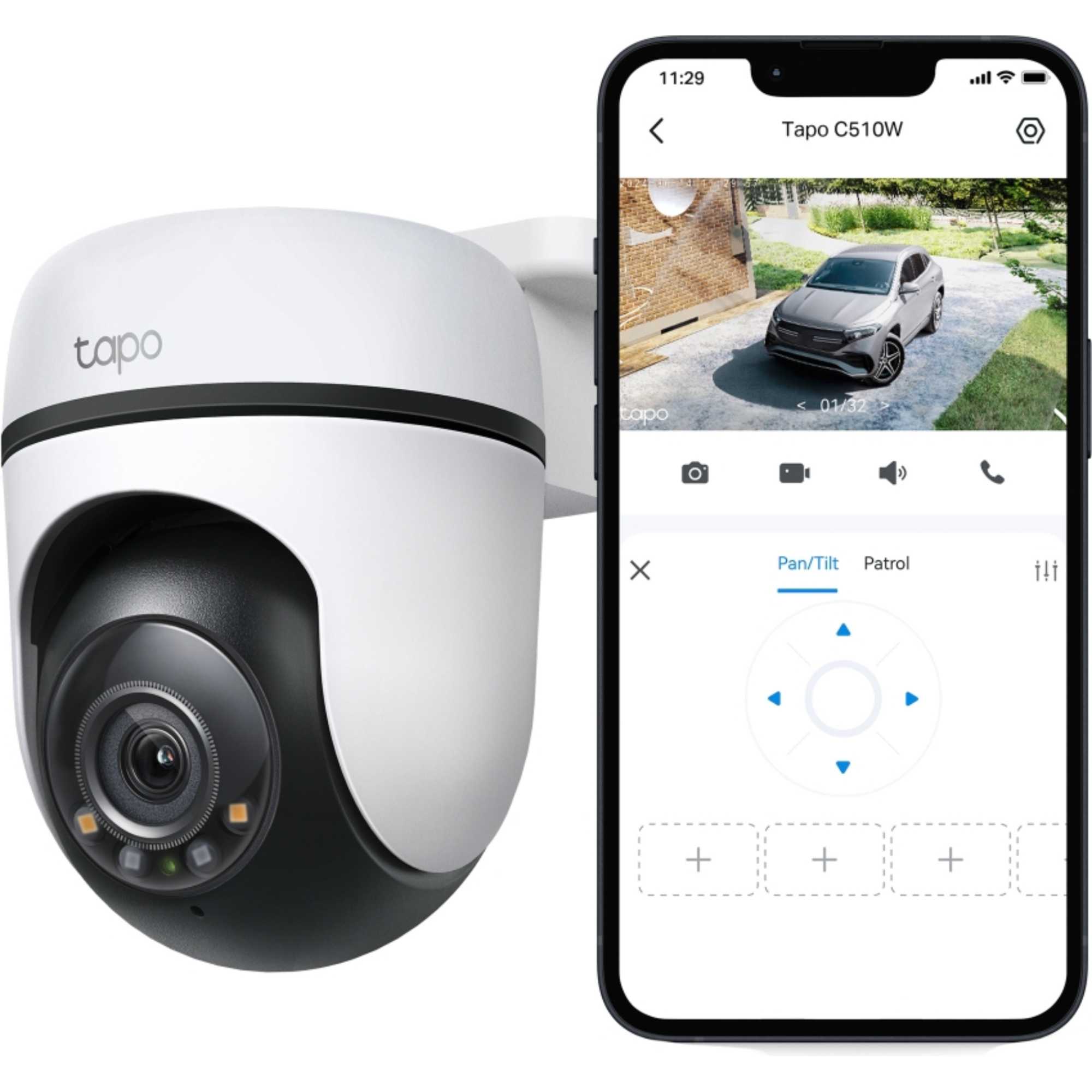 Tapo C510W Outdoor Pan & Tilt Security WiFi Camera