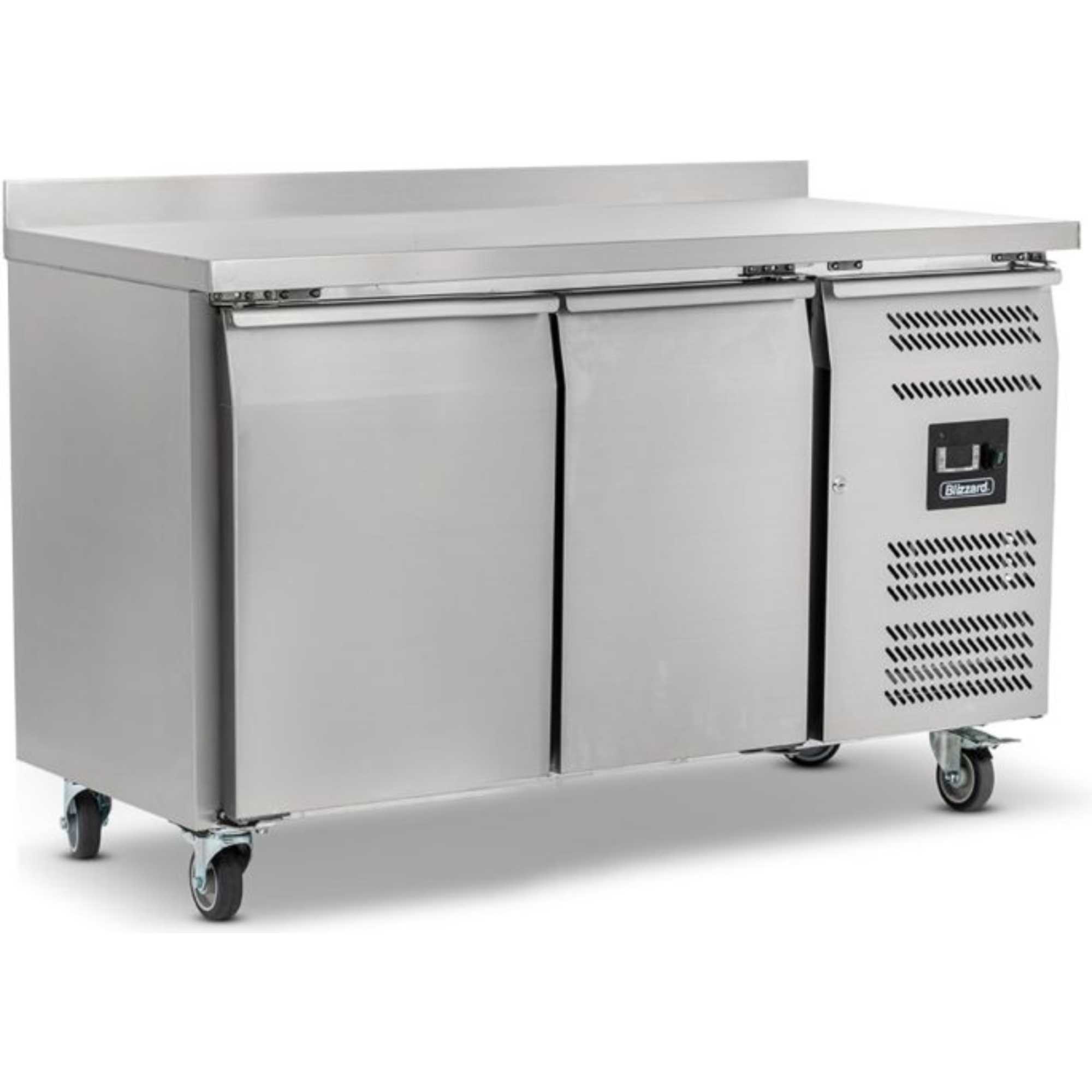 HBC2 Double Hinged Door 186L Counter Refrigerator With Upstand