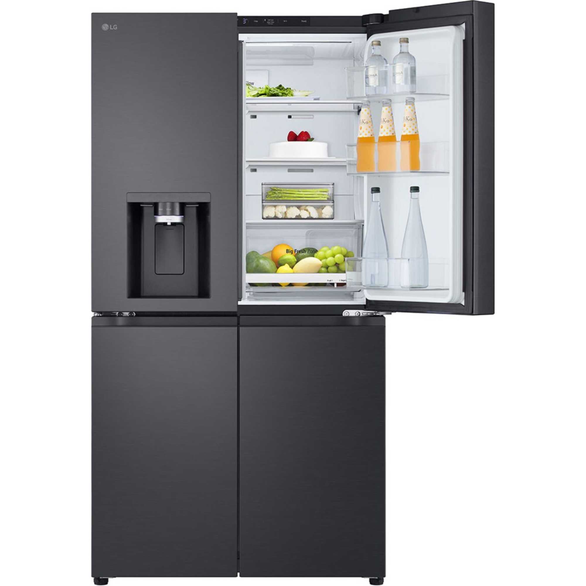 GMF960EV4E NatureFRESH American Style Fridge Freezer - Essence Black Steel