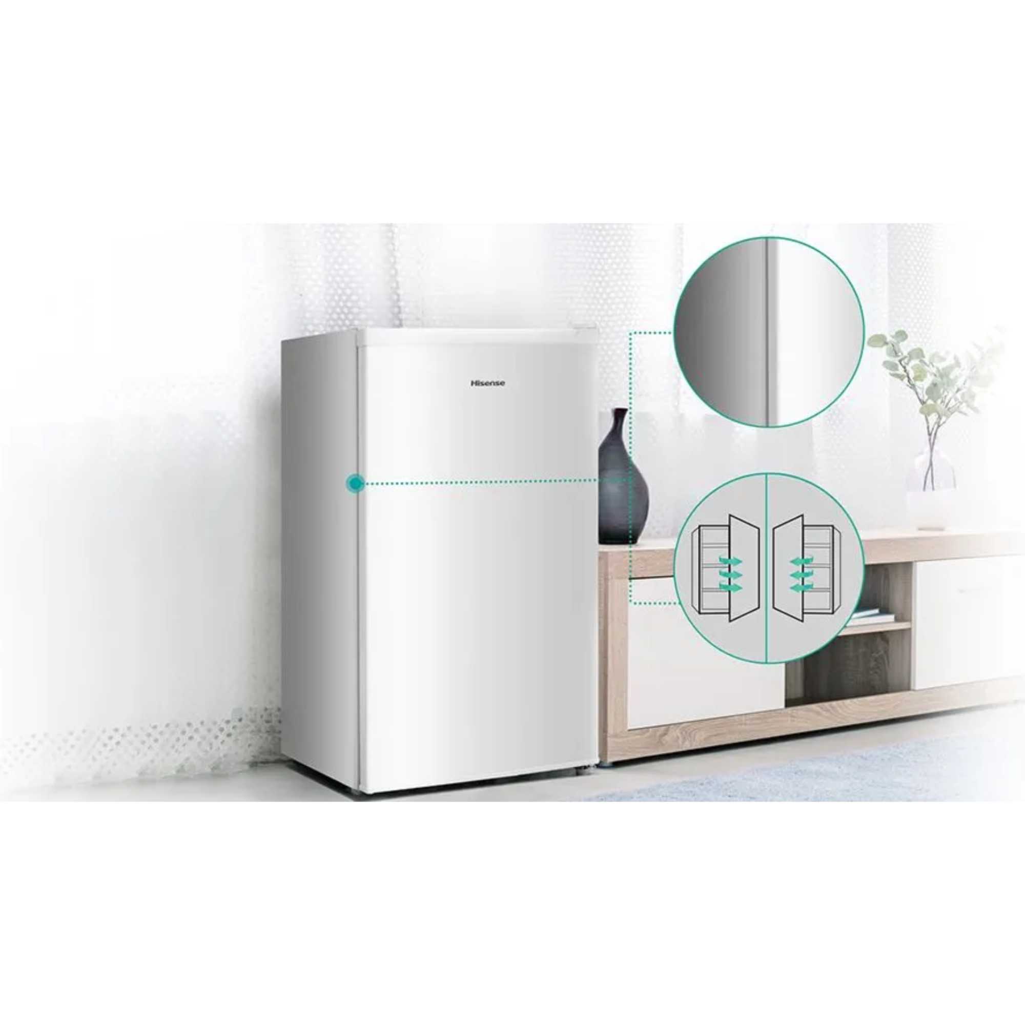 RL170D4BWE 133l Undercounter Larder Fridge - White