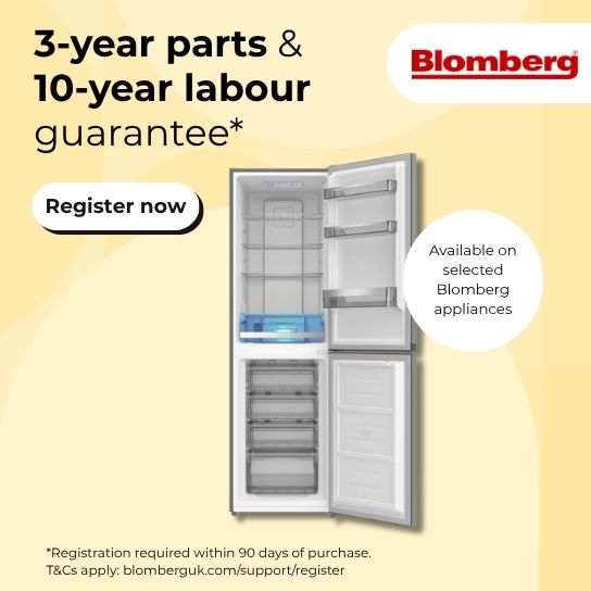 Blomberg 3 year parts and 10 year labour