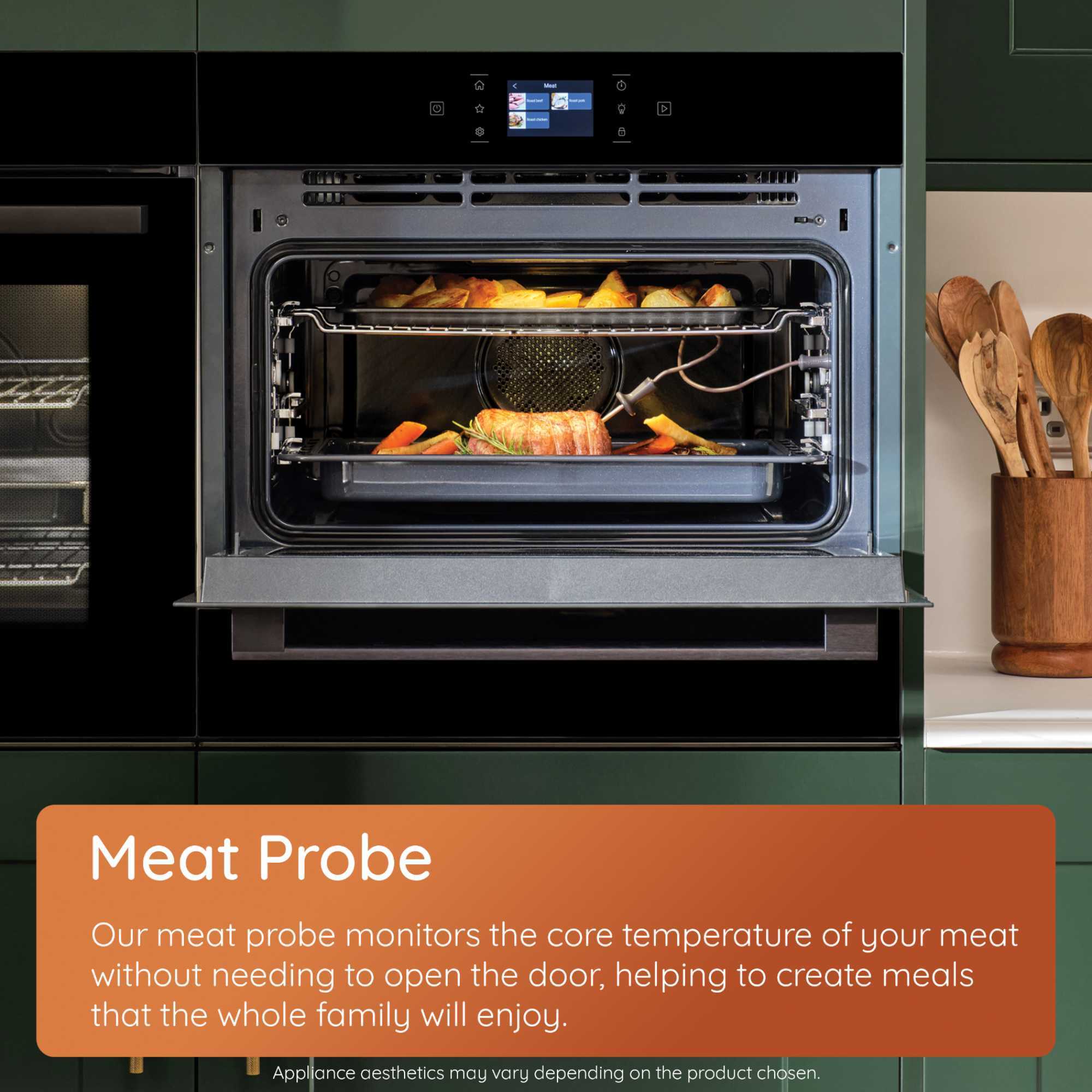 HCT9A9PHTSBUK Class 8 Compact Oven with Microwave & Steam - Black