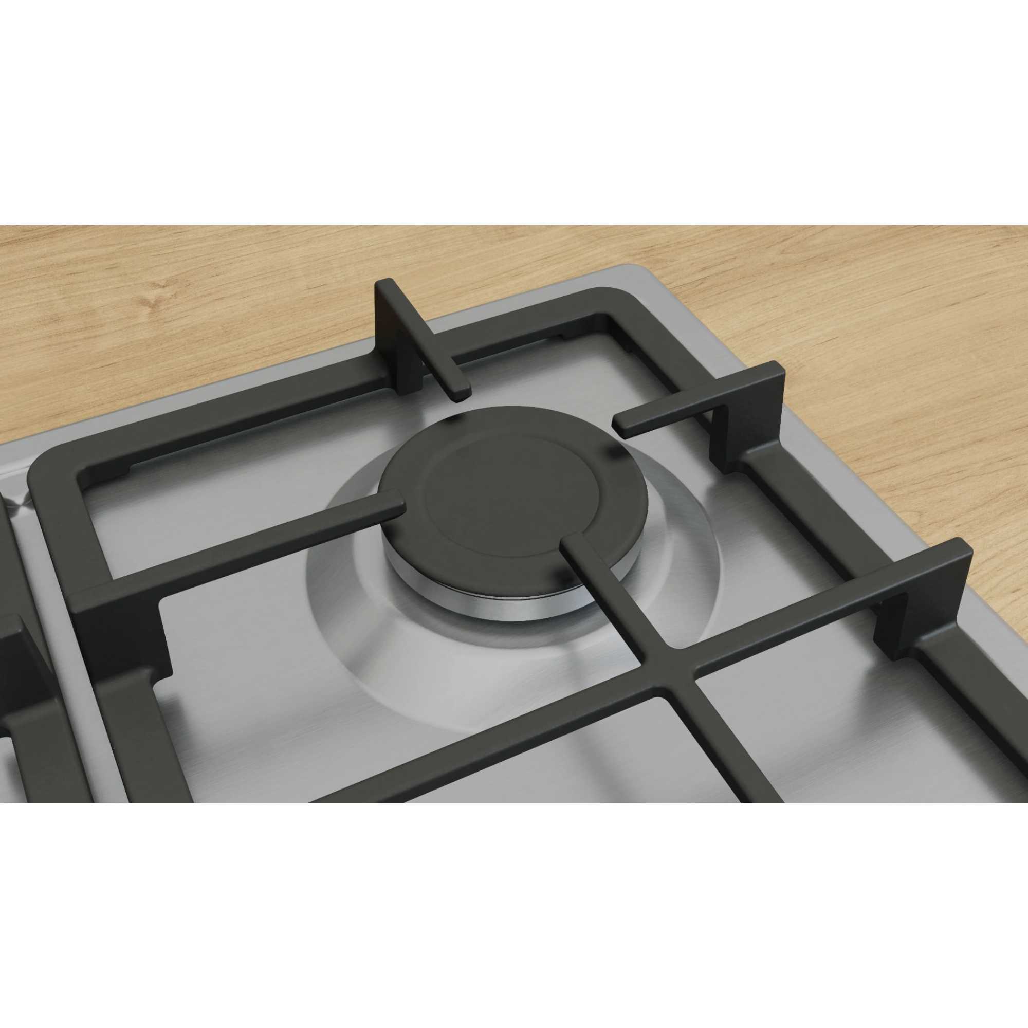 PGP6B5K90 Series 4 60cm 4 Burner Gas Hob - Stainless Steel