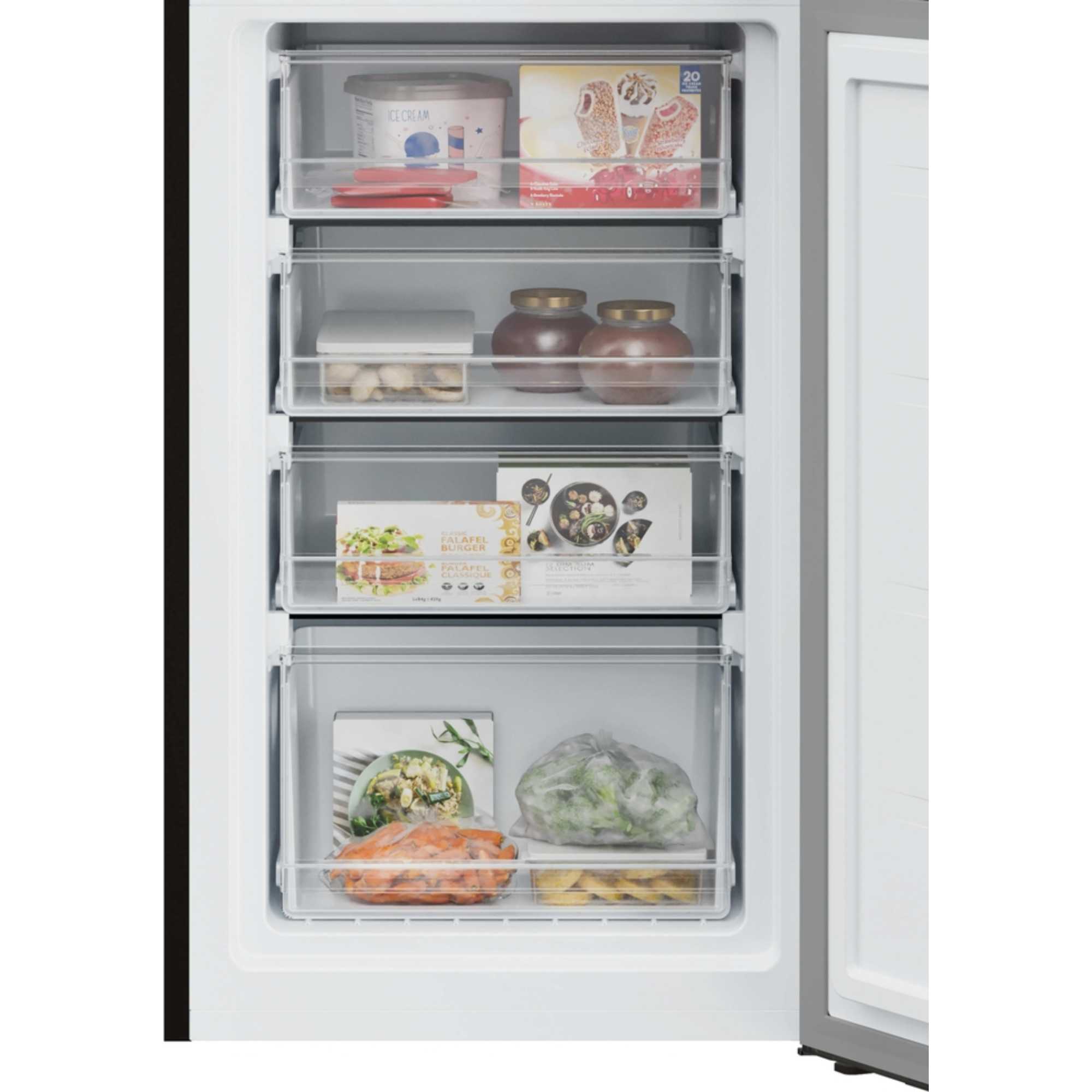 HVT3CLECKIHB-1 252L Fridge Freezer with Low Frost Technology - Black
