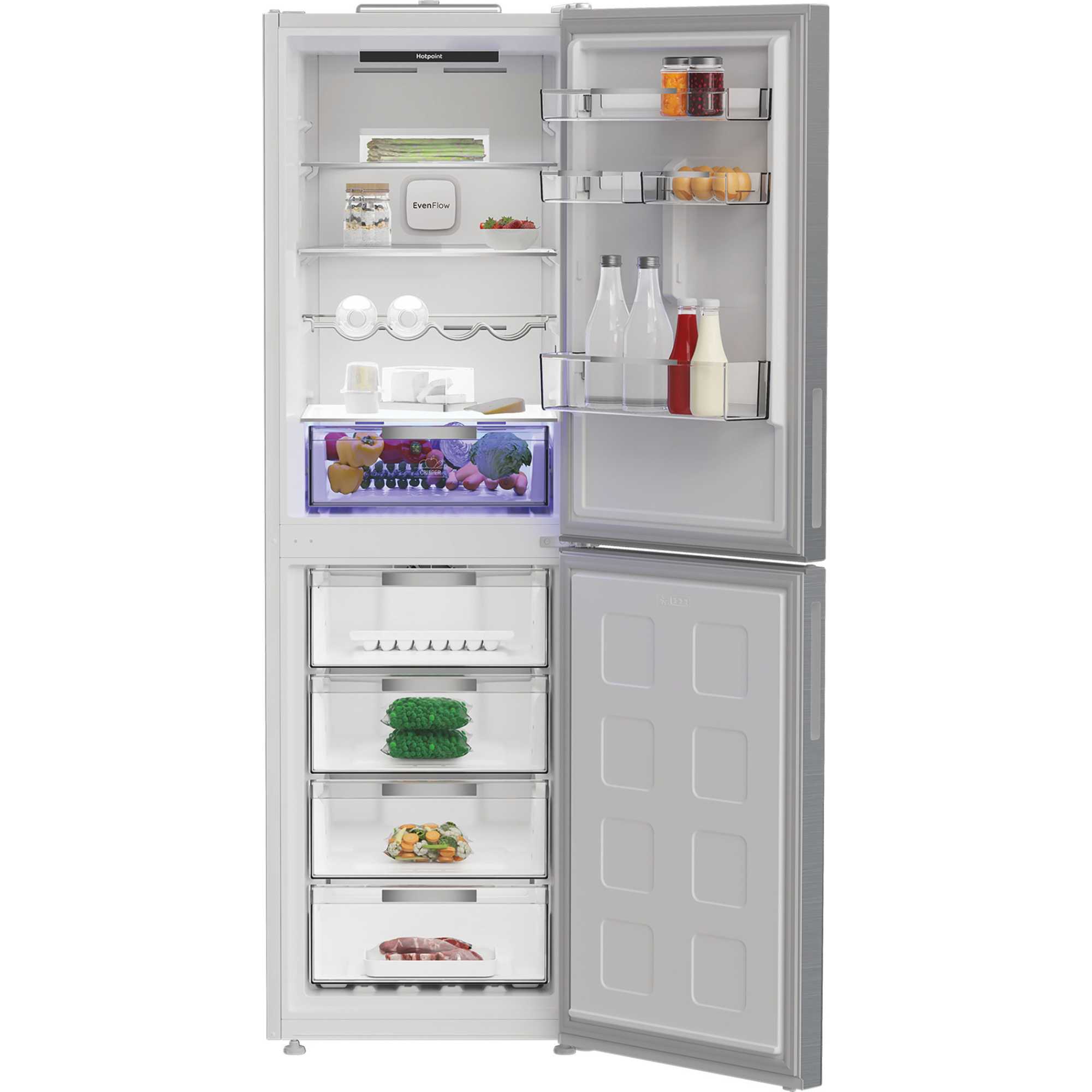 HPKF 6353 XP4UK Dual No Frost 50/50 Fridge Freezer with VitalCare - Silver