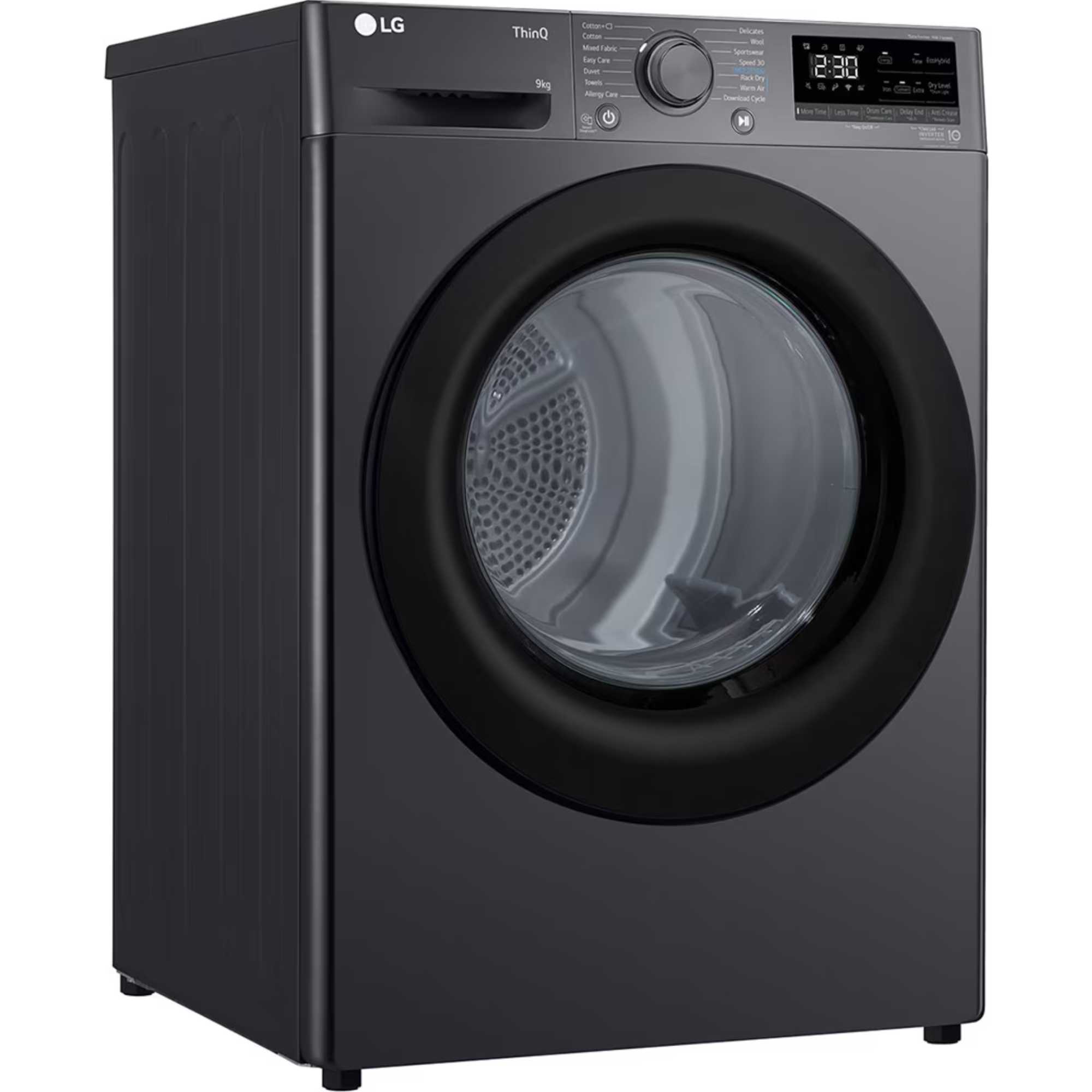 FDV309GN Dual Inverter 9kg Heat Pump Tumble Dryer - Slate Grey