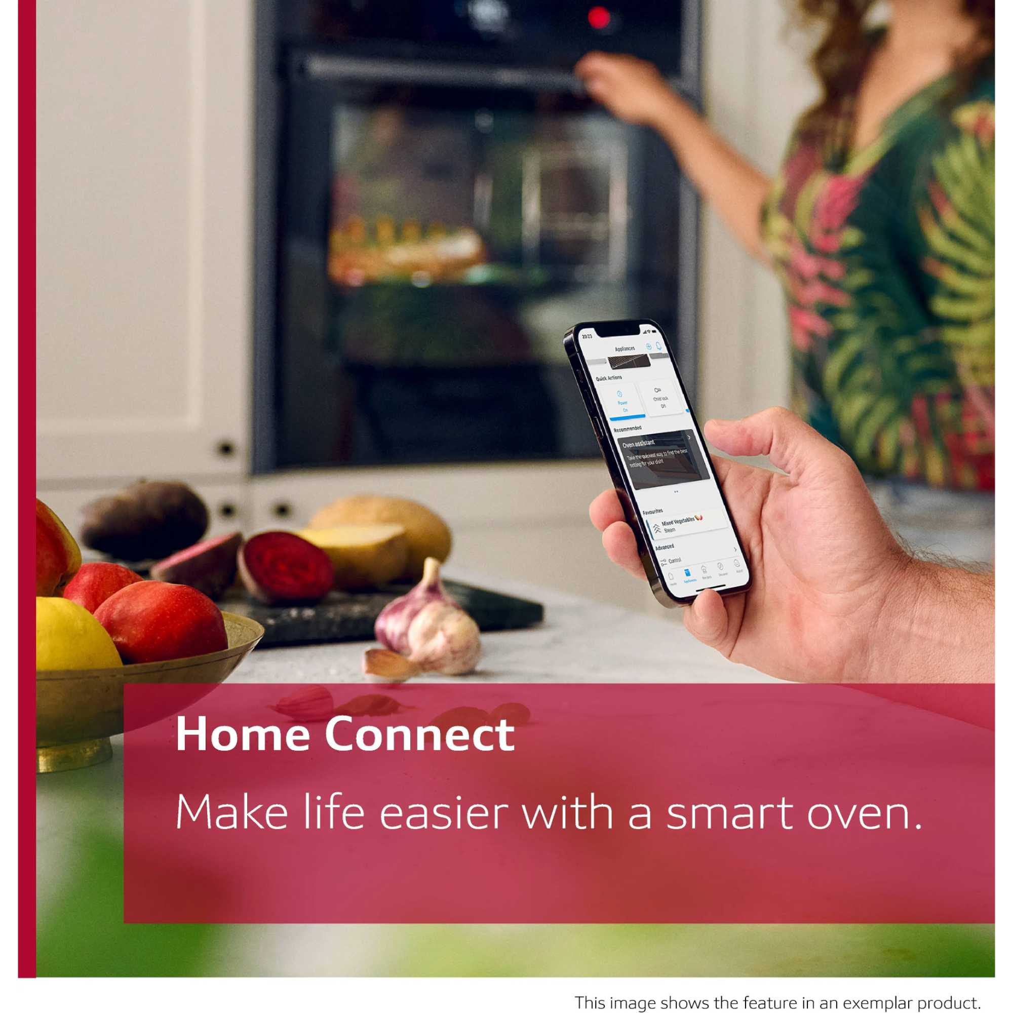 N 90 C24FT53G0B Built-In Compact Smart Single Oven with Steam Function - Graphite Grey