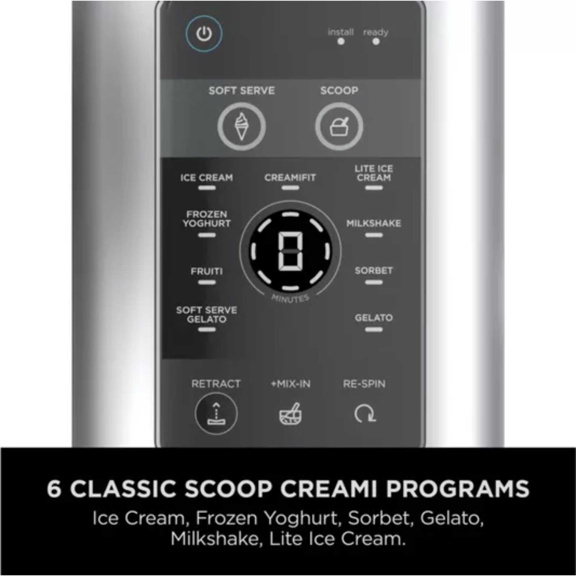 CREAMi Scoop & Swirl 13-in-1 Soft Serve & Ice Cream Maker - NC701UK