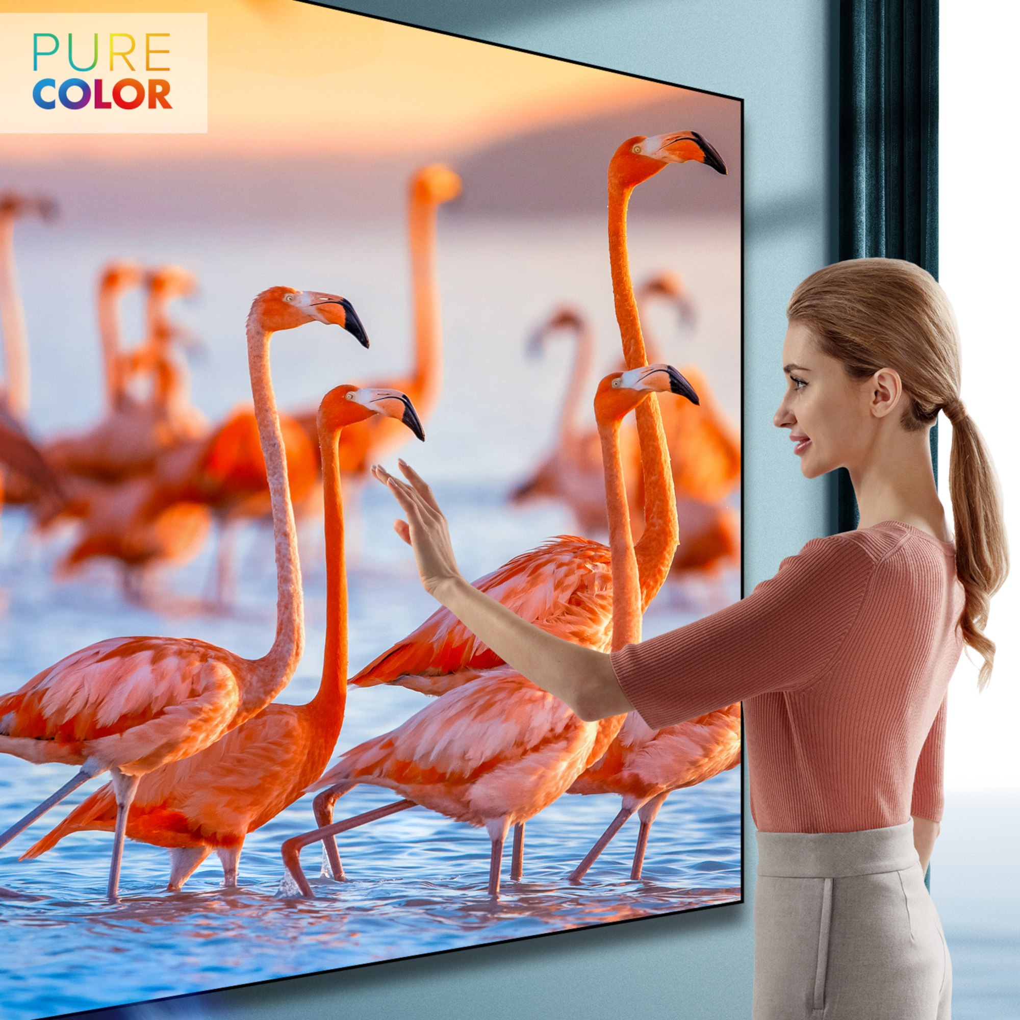 100L5FTUK-D12 100" Laser Projector - Black