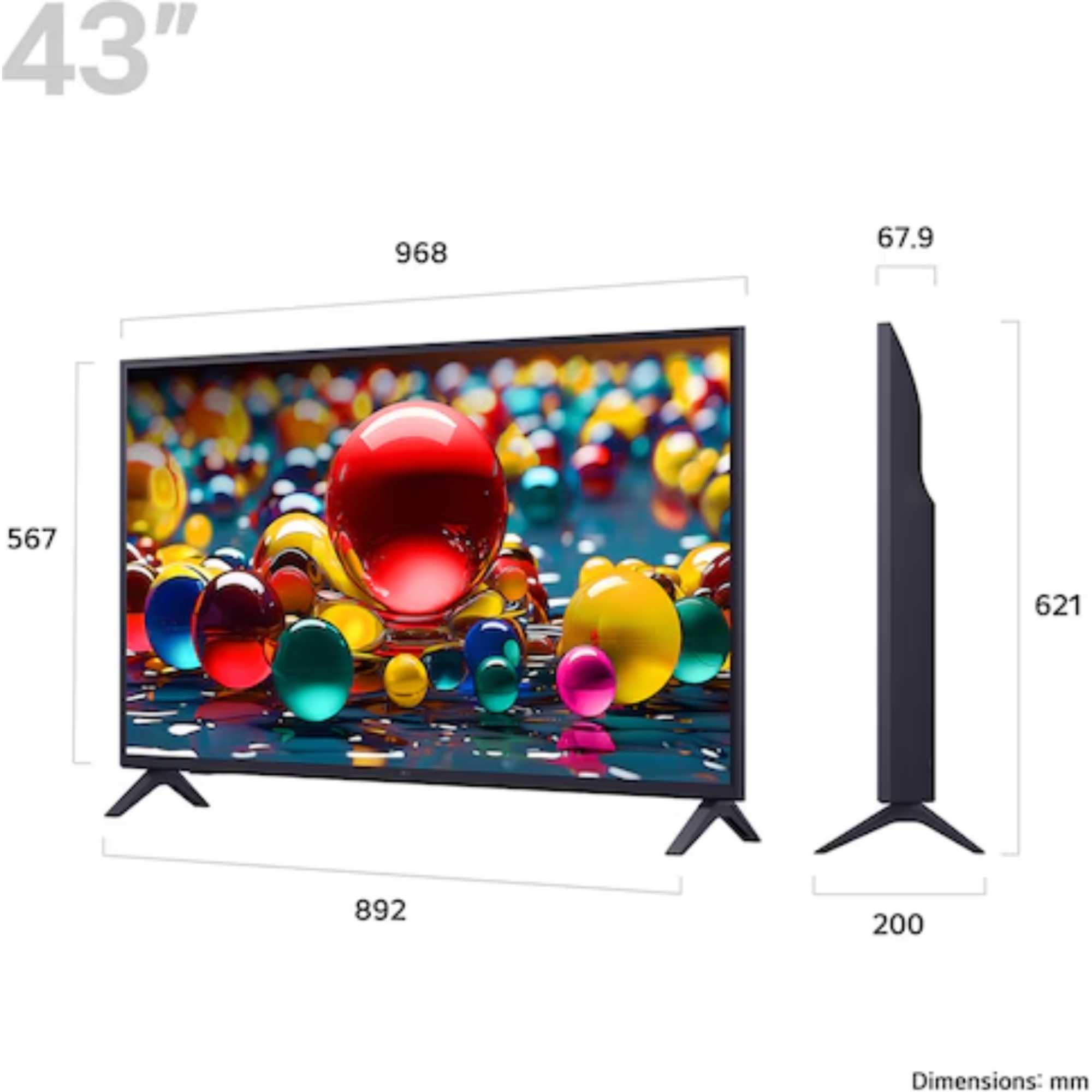 UA74 43" 4K Ultra HD LED 60 Hz Smart TV - 43UA74006LB