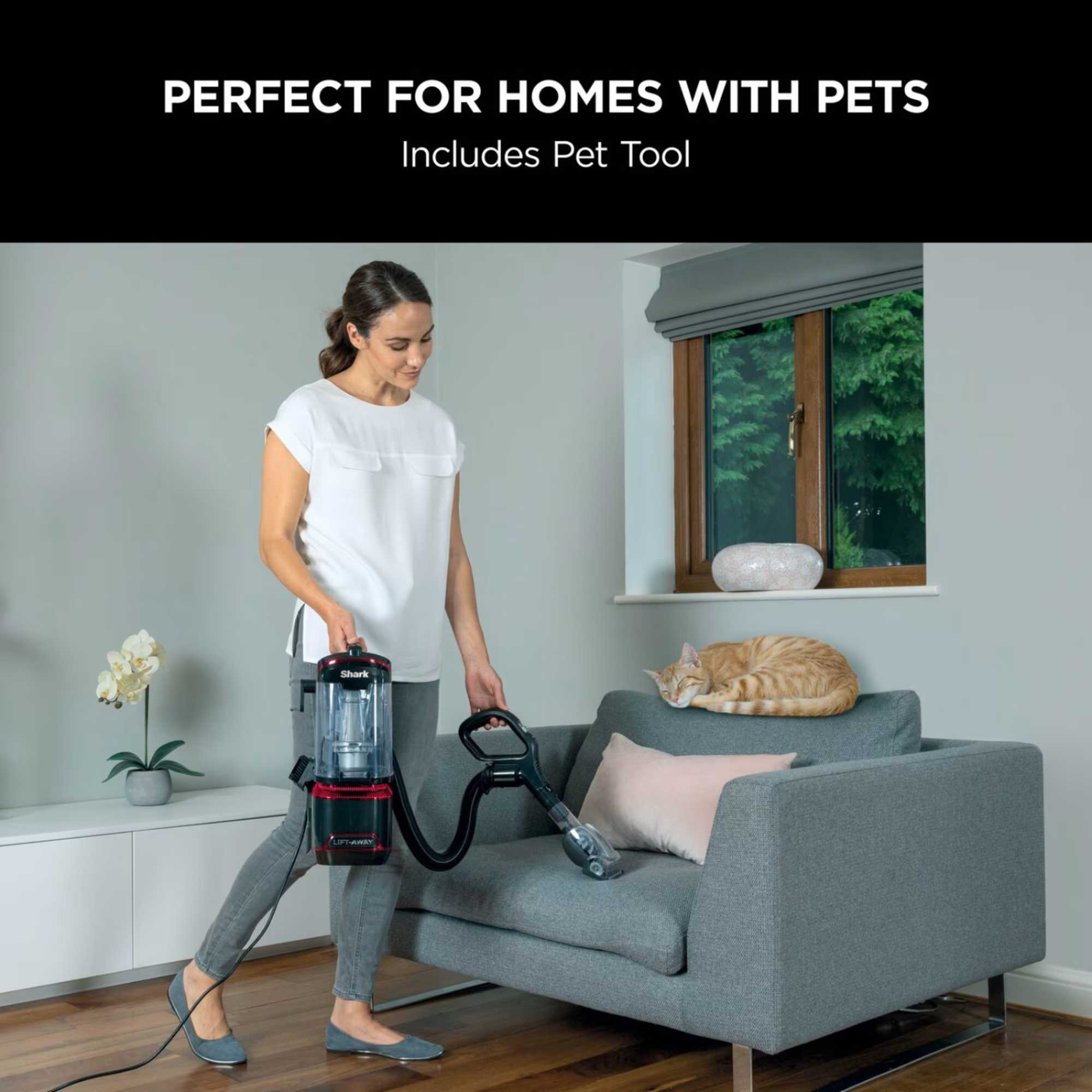 NV602UKT Lift-Away Upright Vacuum Cleaner with True Pet - Red