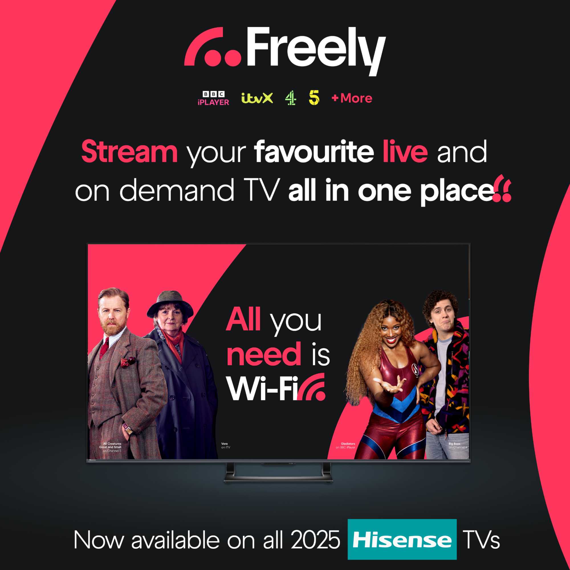 E5QTUK 40" Full 1080 HD QLED Freely Smart TV - 40E5QTUK