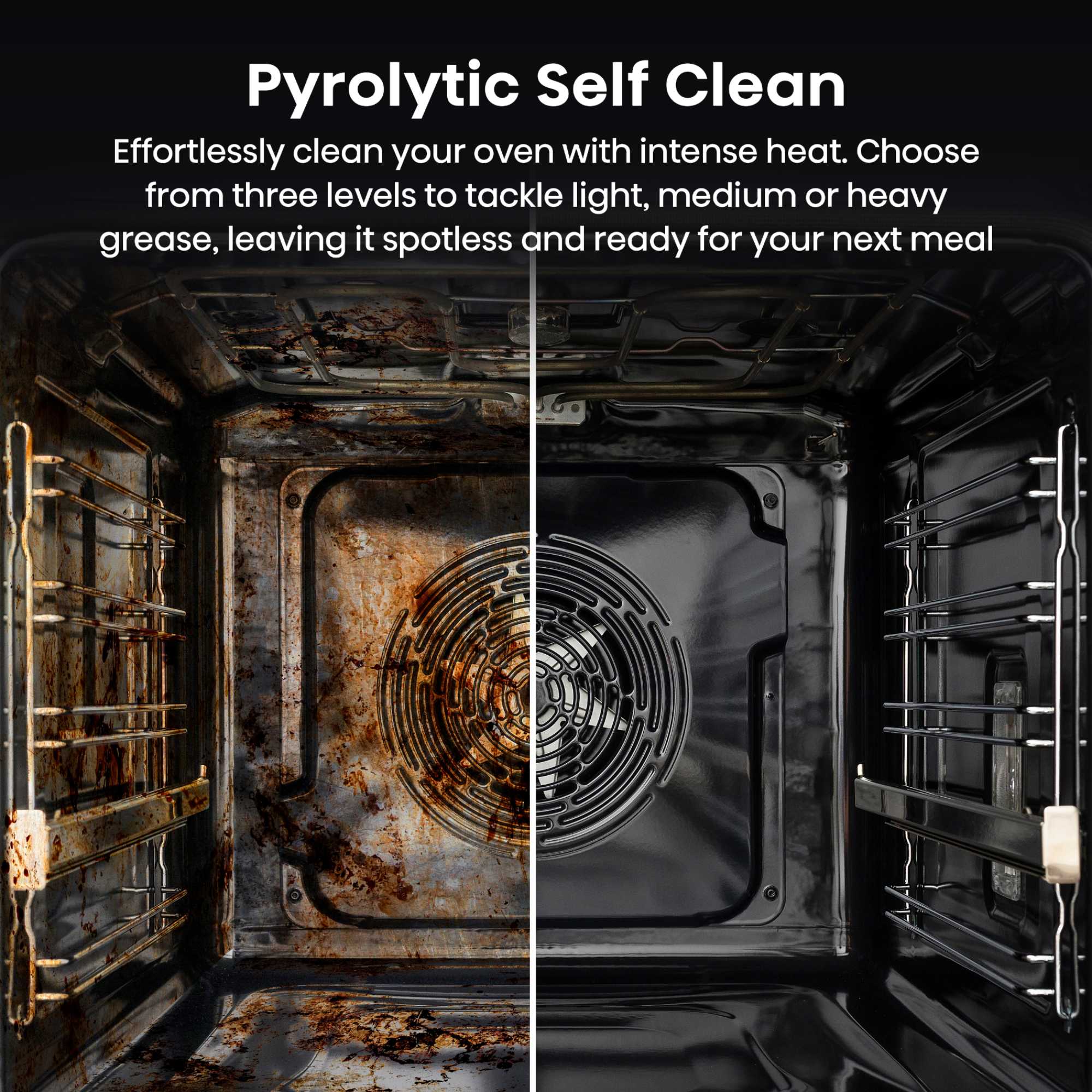 BSA66346PDBGUK Hi6 BlackLine Built-In Single Oven - Black