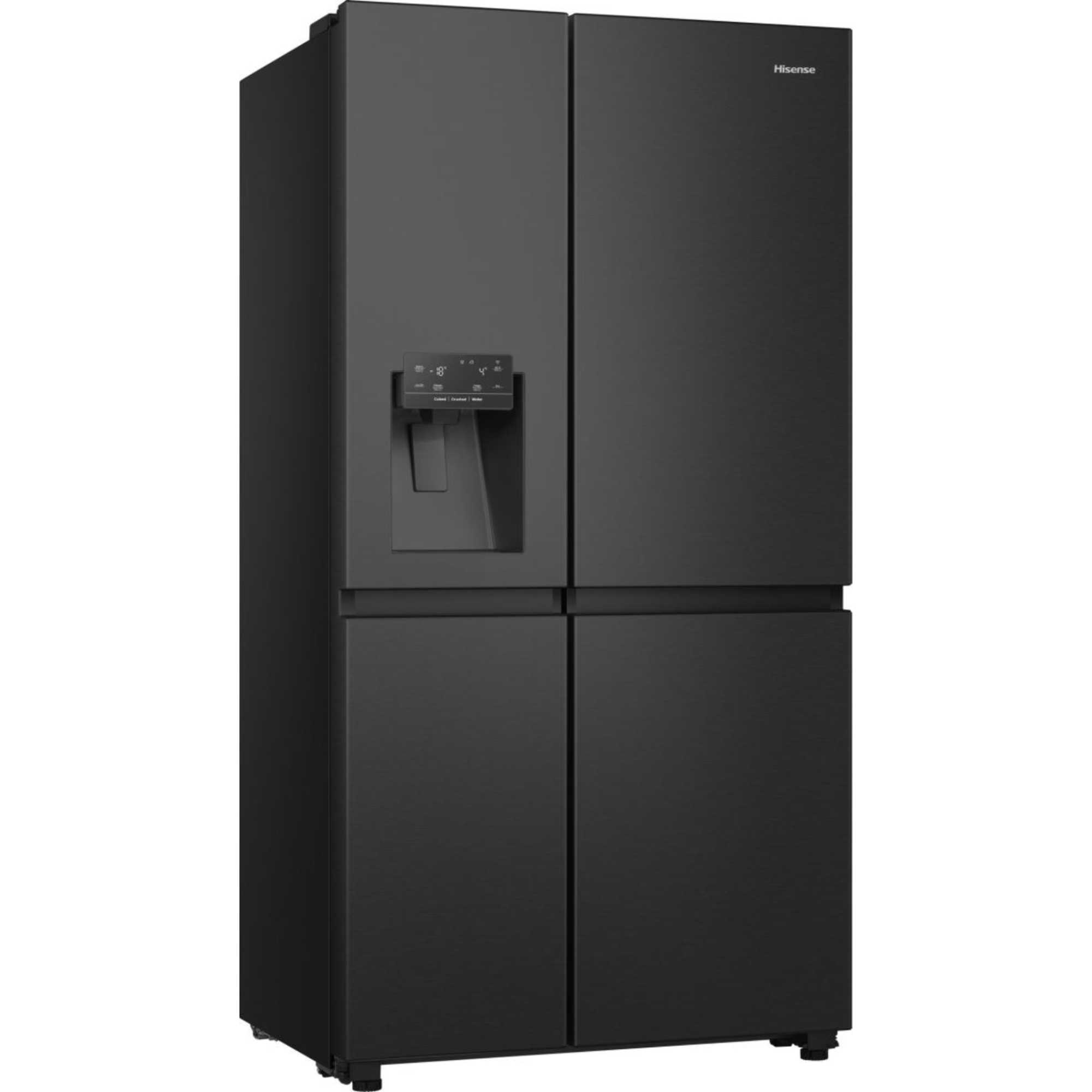 RS818N4TFE 632L American Fridge Freezer with Ice & Water Dispenser - Black